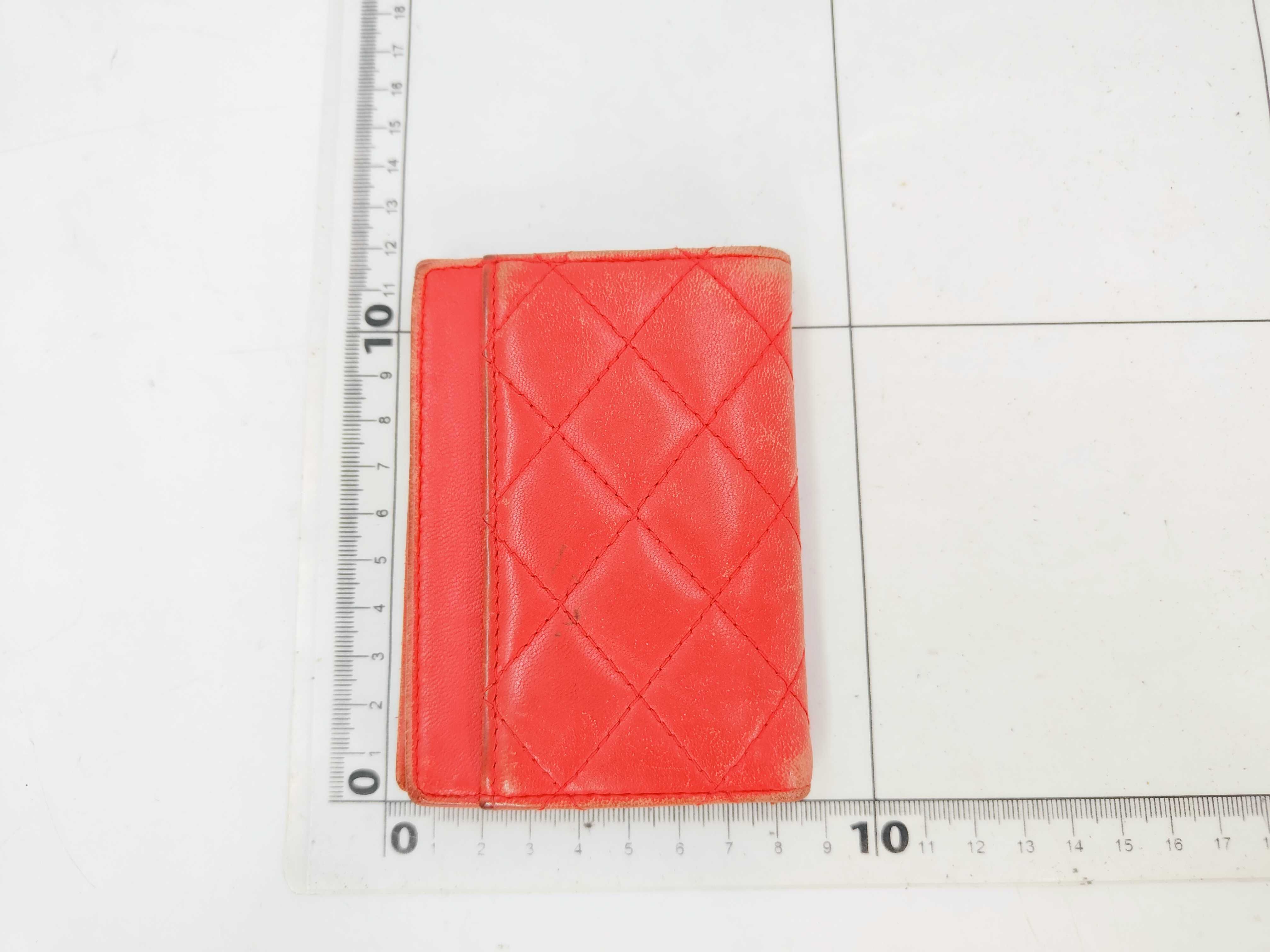 Matelassé Card Case, Coco Mark, Red, Card Case — view 2