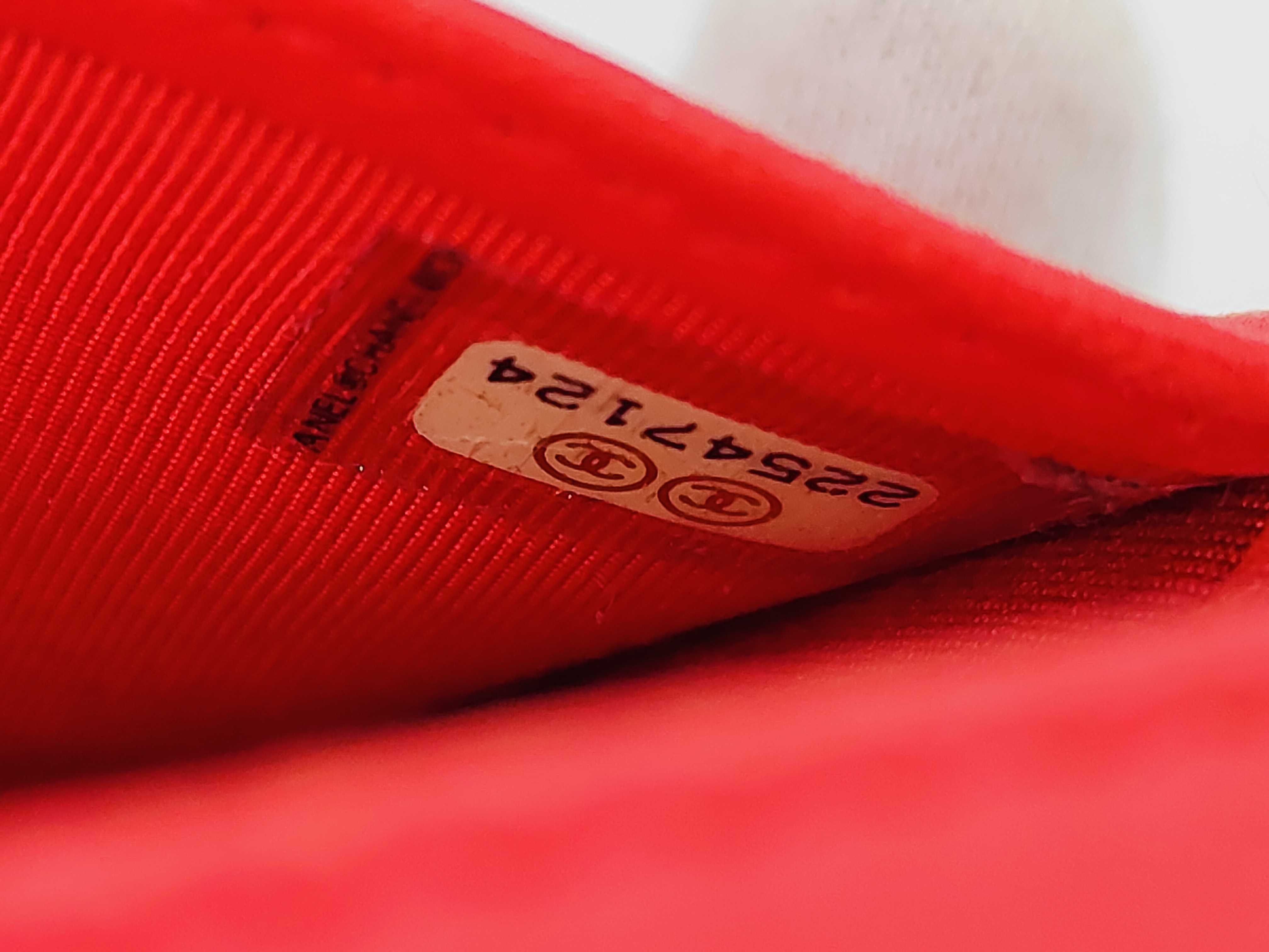Matelassé Card Case, Coco Mark, Red, Card Case — view 11