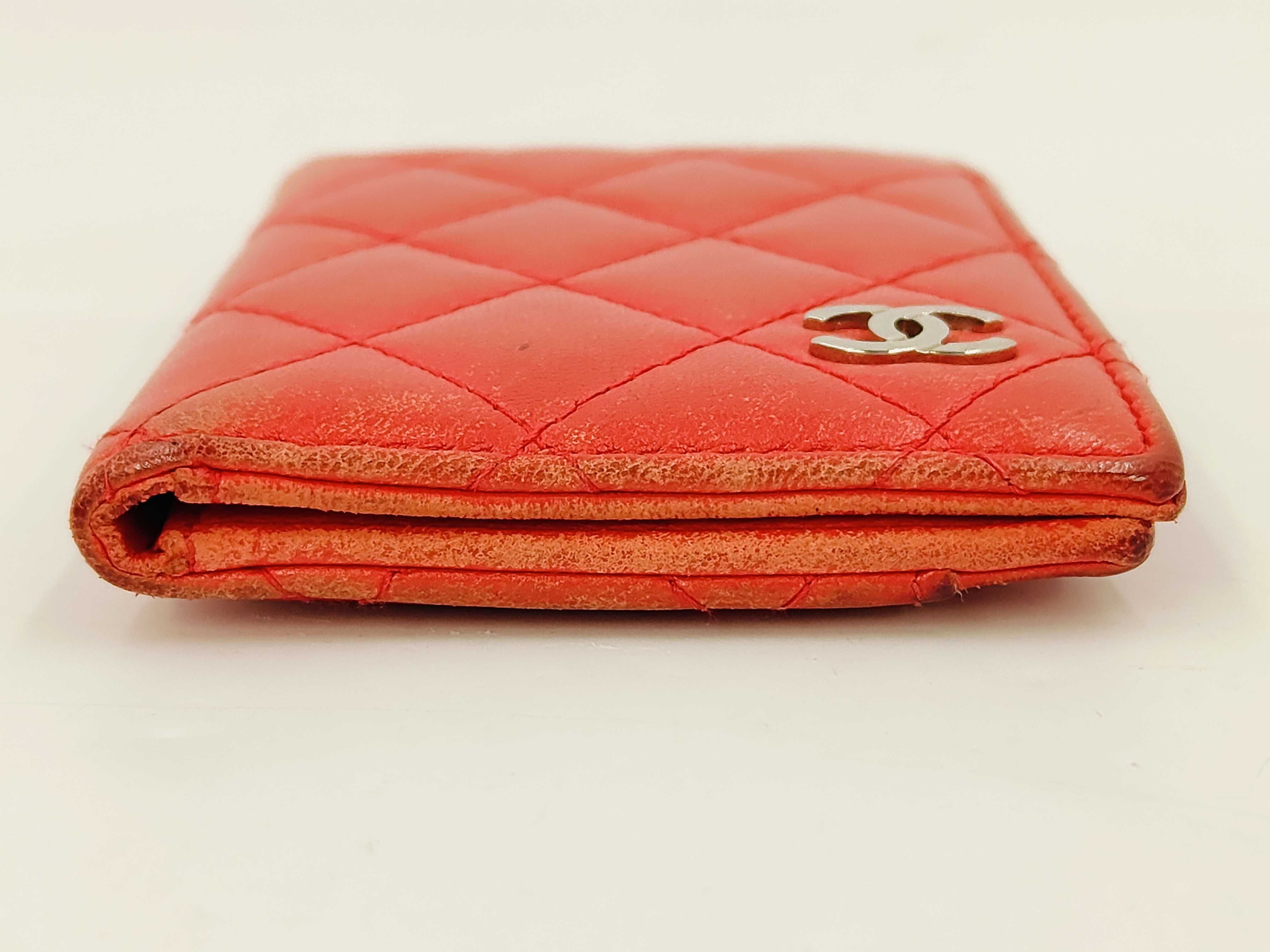Matelassé Card Case, Coco Mark, Red, Card Case — view 3