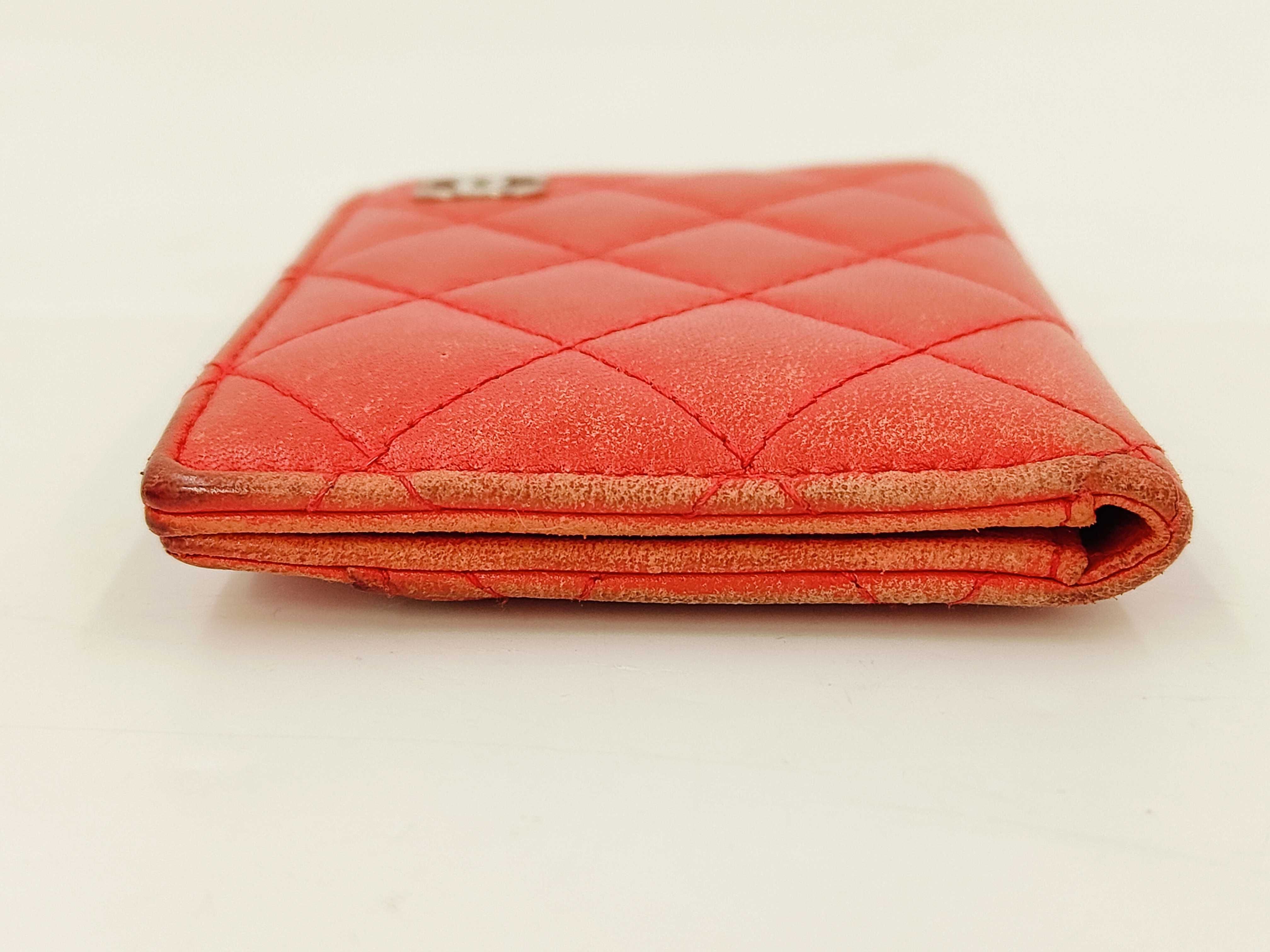 Matelassé Card Case, Coco Mark, Red, Card Case — view 5