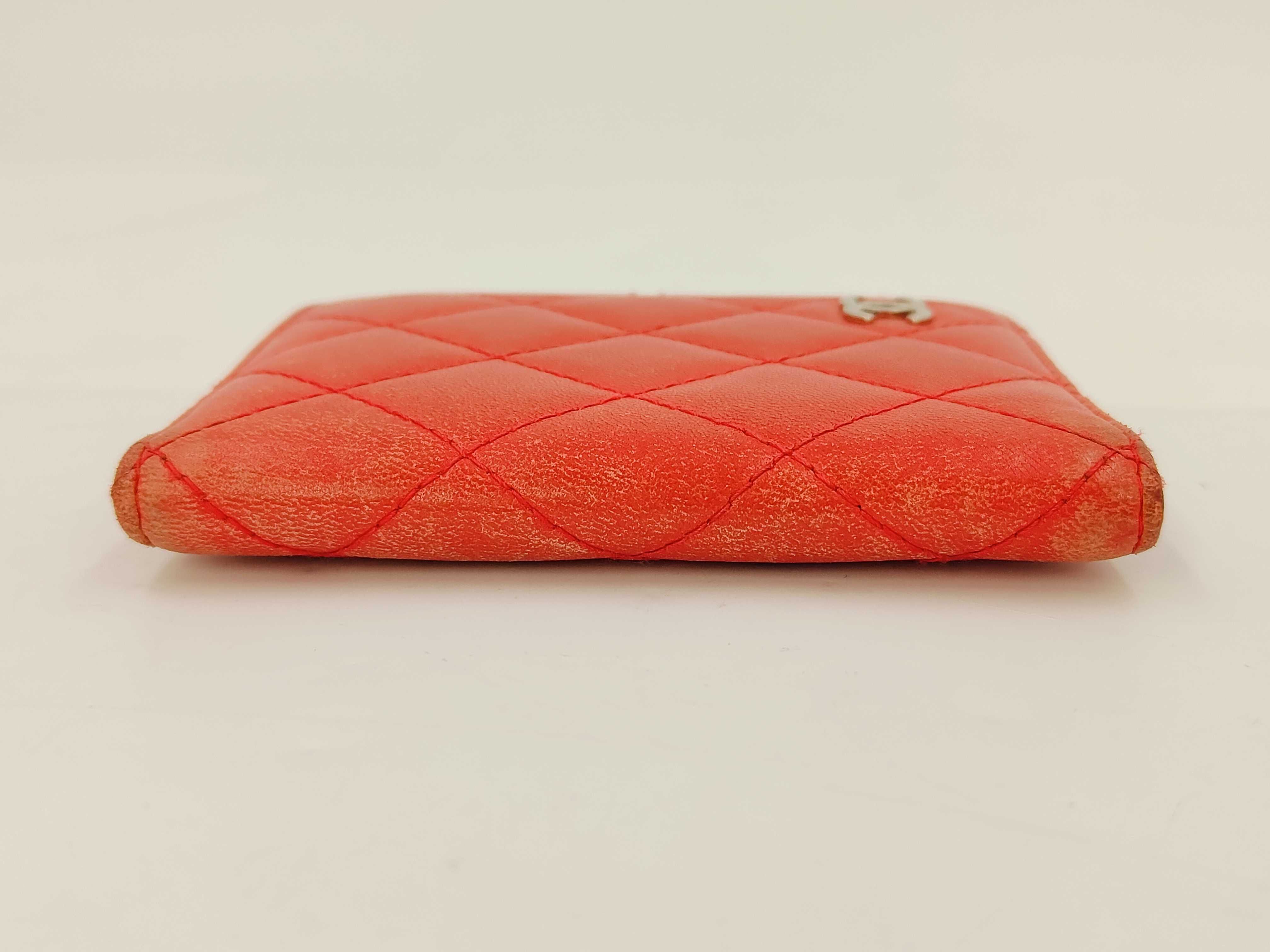 Matelassé Card Case, Coco Mark, Red, Card Case — view 6