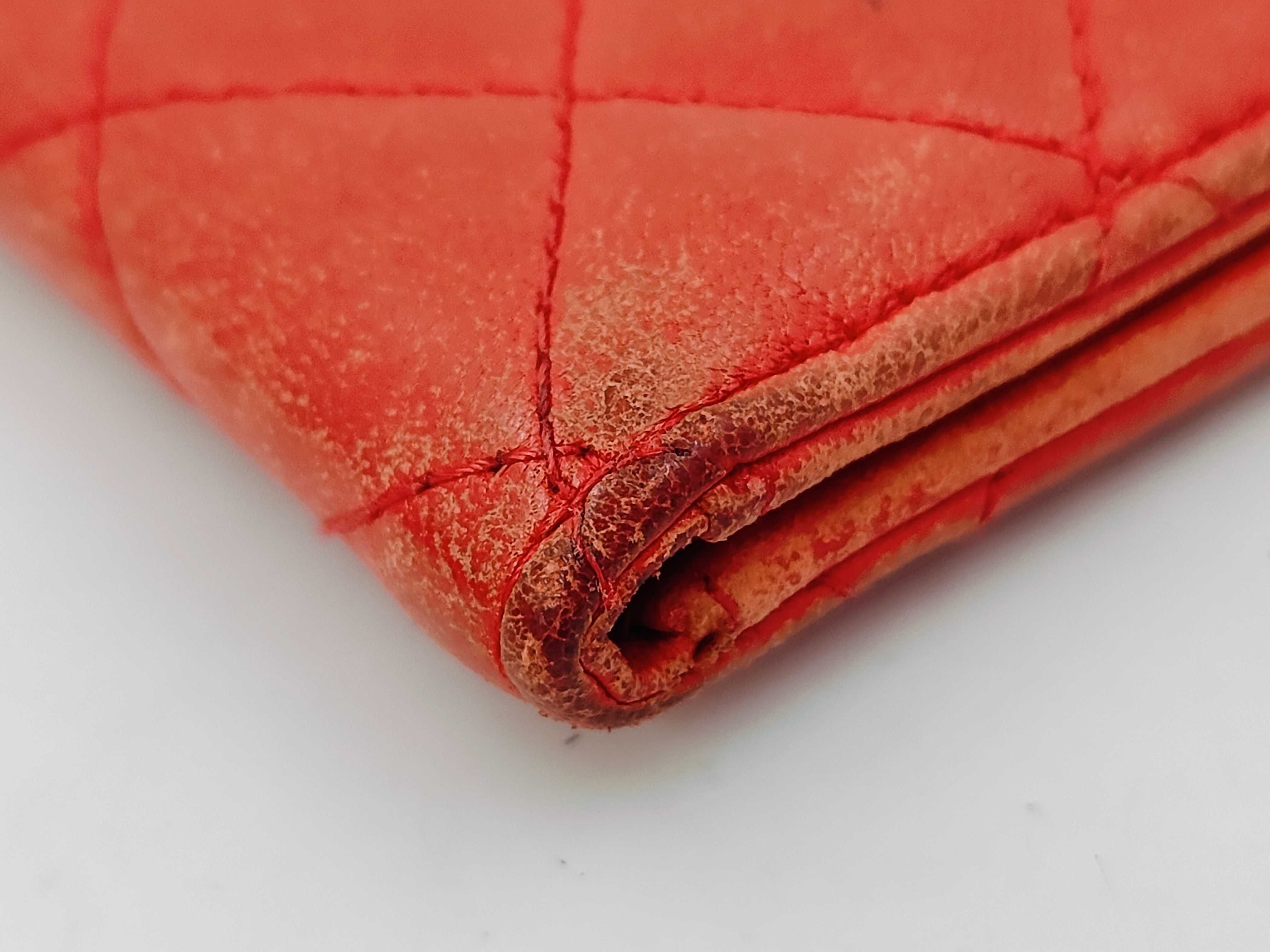 Matelassé Card Case, Coco Mark, Red, Card Case — view 7