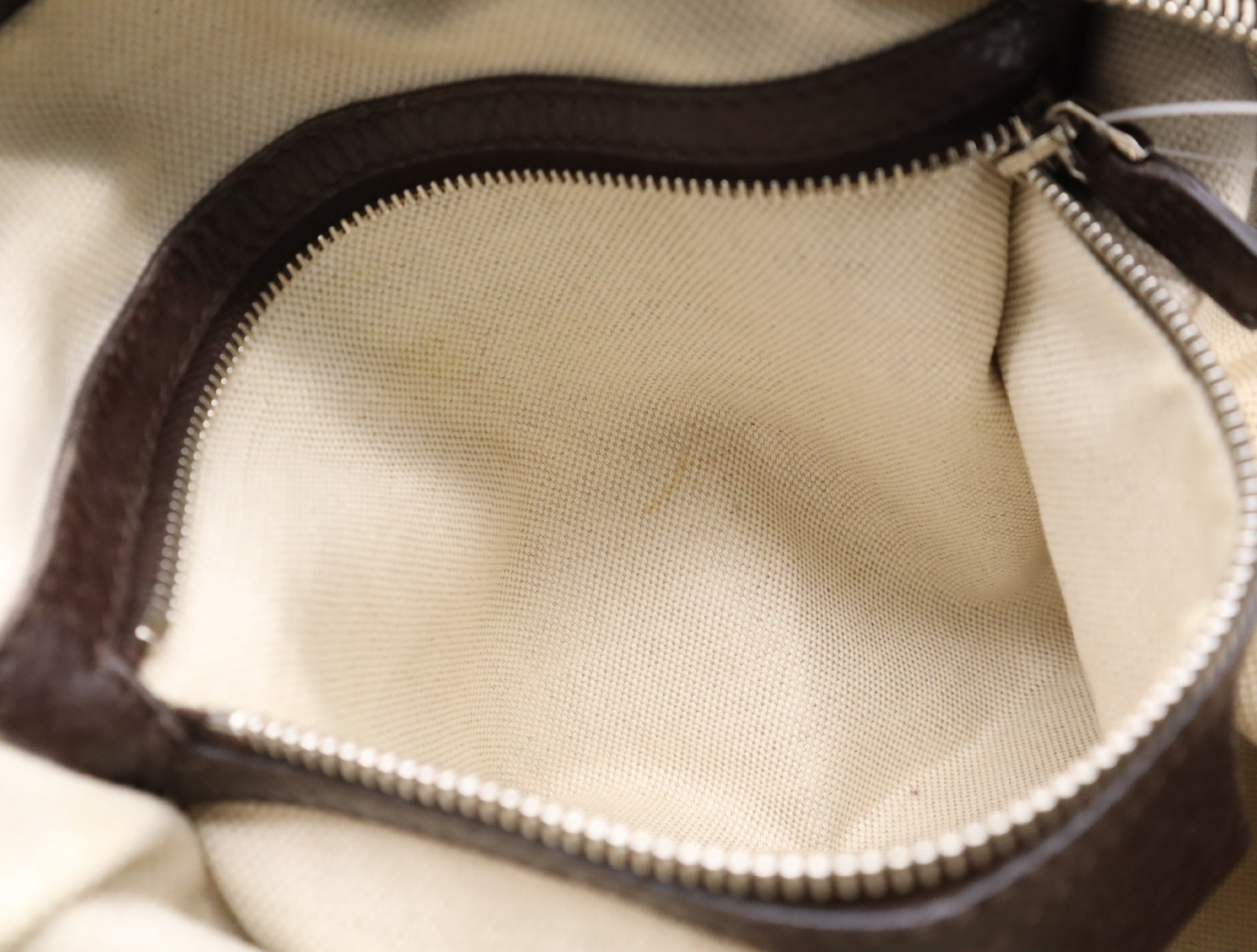 240261GG Canvas Bamboo Hobo Bag Beige Brown 002123 Tote Bag — view 14