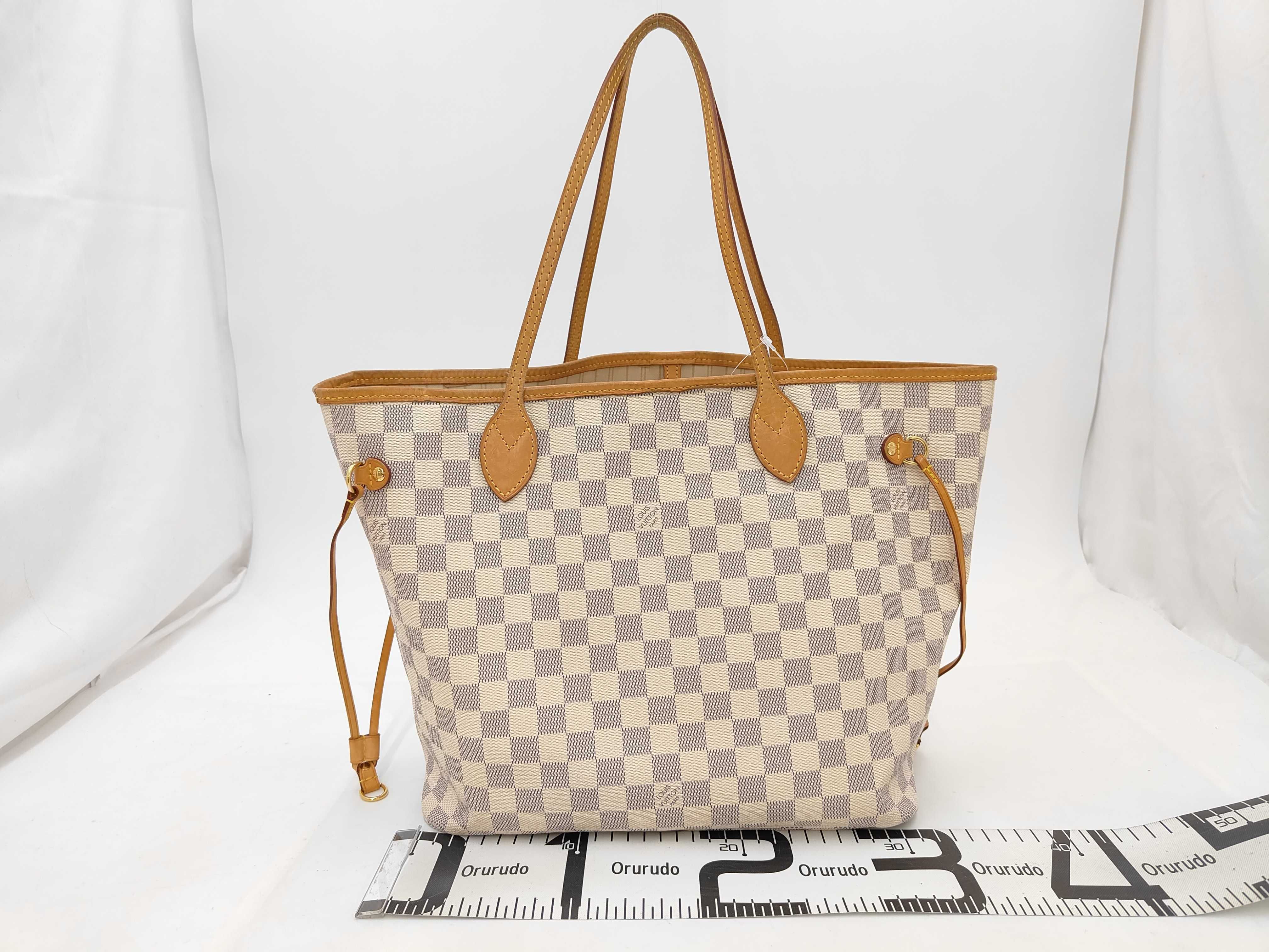 Damier Azur N41361 Neverfull MM Tote Bag — view 2