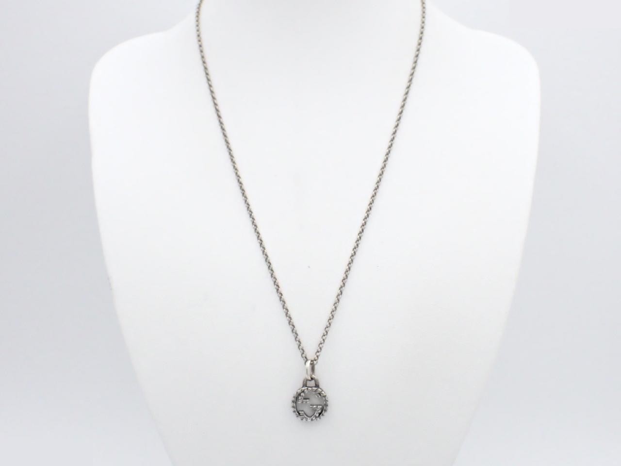 Interlocking G Silver Necklace, Chain approx. 50cm, 925 sterling silver, 7.4g — view 3
