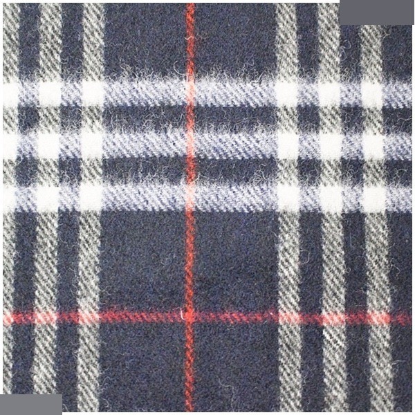 wool scarf, navy — view 5