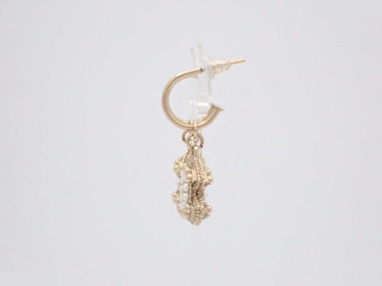 Coco Mark Gold Earrings — view 3