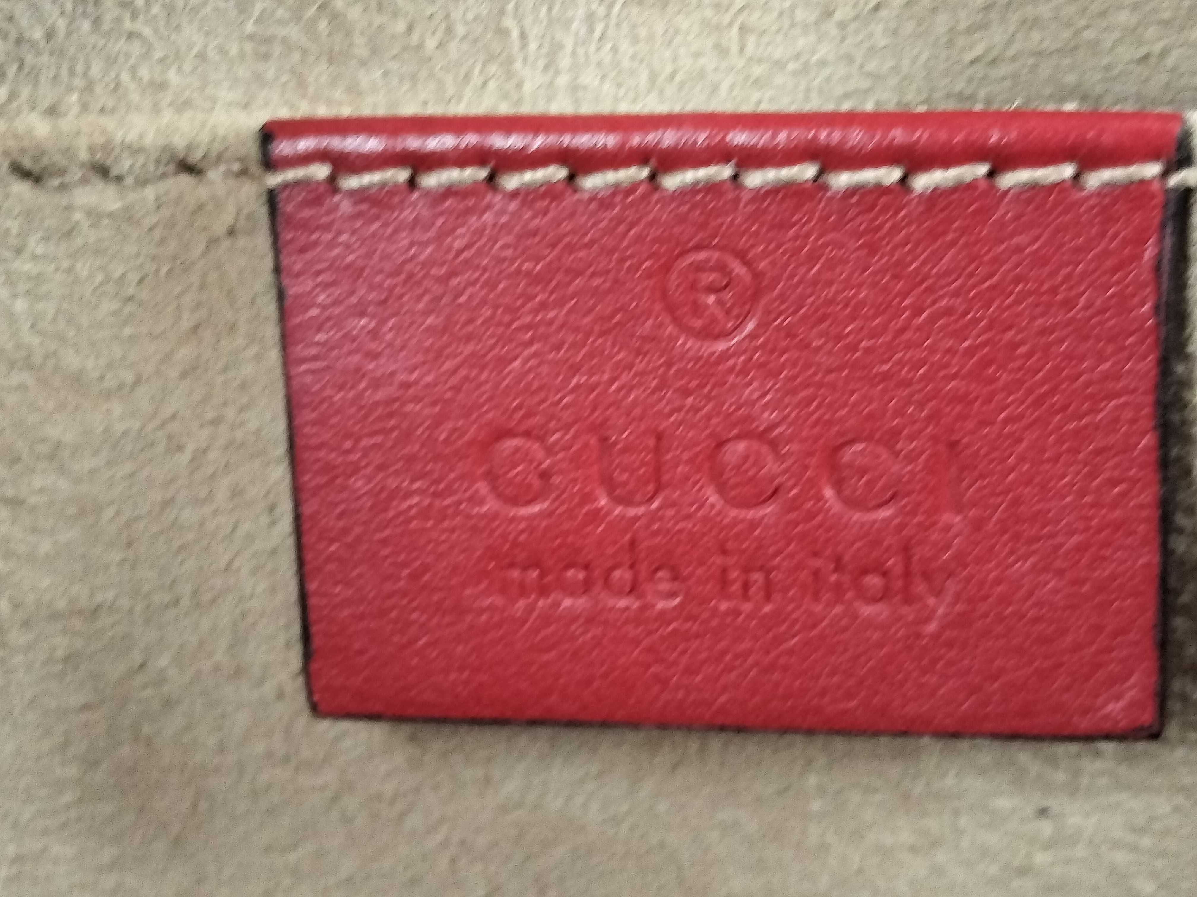GG Marmont Leather Shoulder Bag, Red, 447632 (Shoulder Bag) — view 12