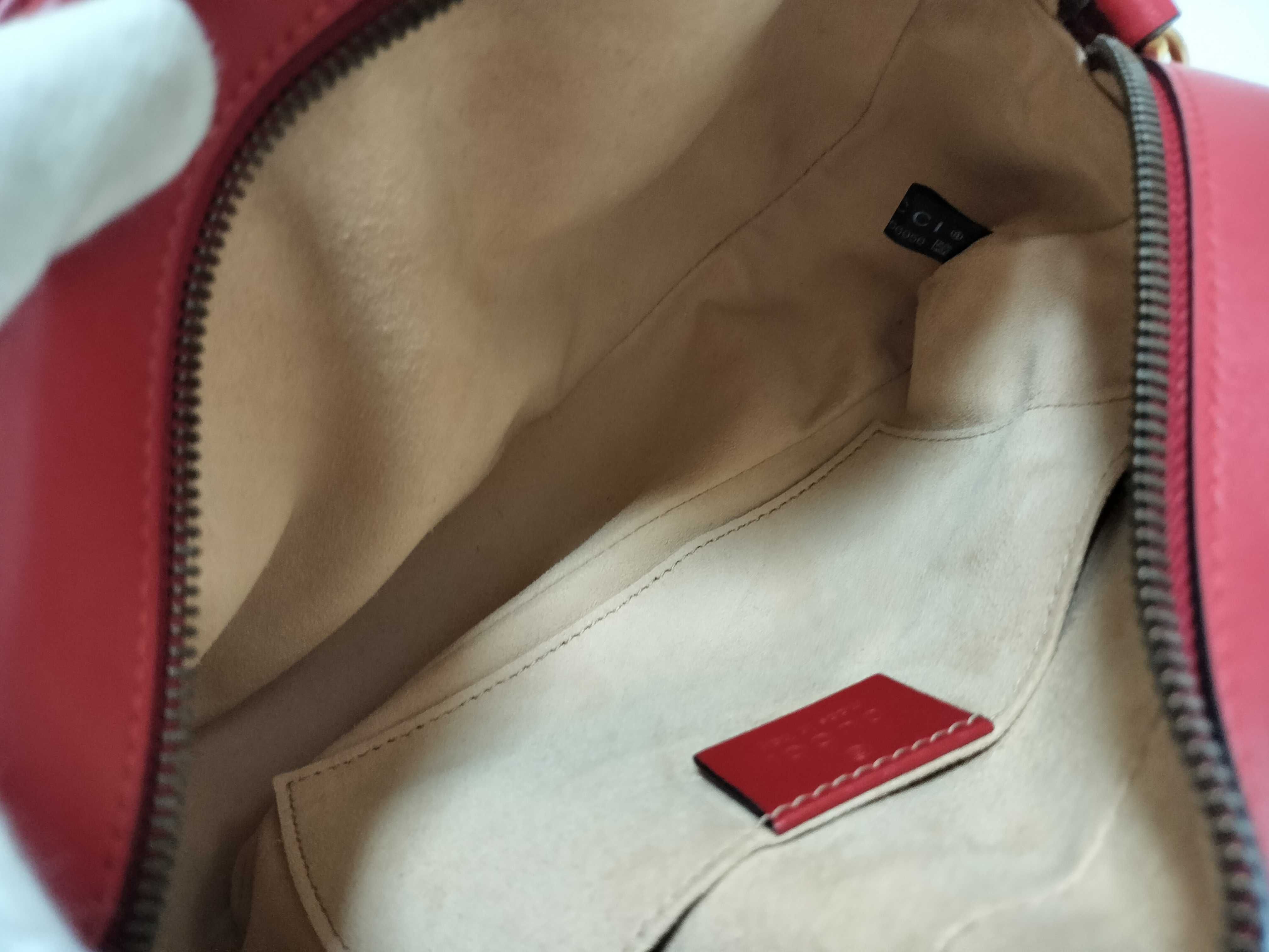 GG Marmont Leather Shoulder Bag, Red, 447632 (Shoulder Bag) — view 10