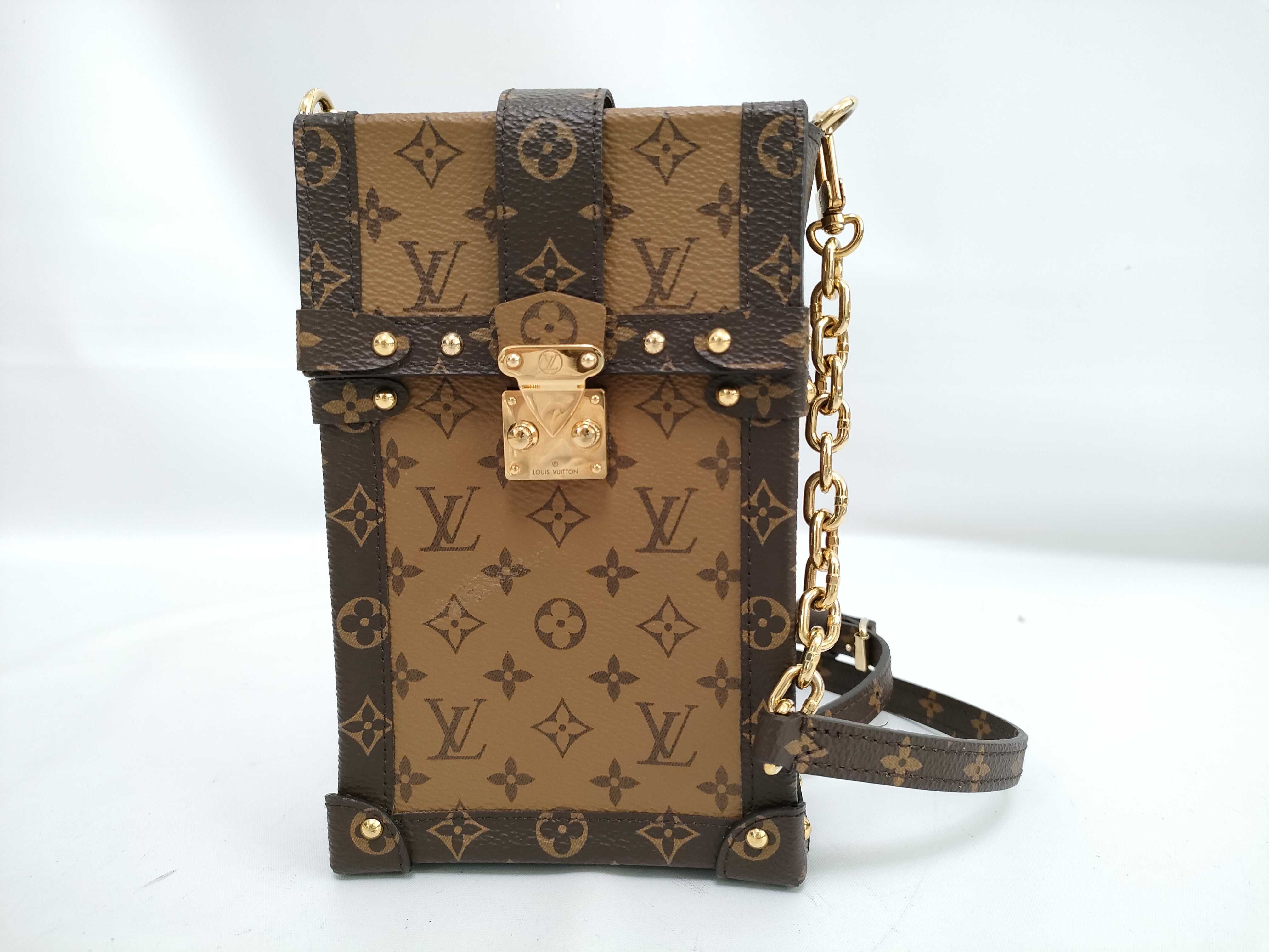 Monogram Louis Vuitton Pochette Trunk Vertical M67873 Shoulder Bag