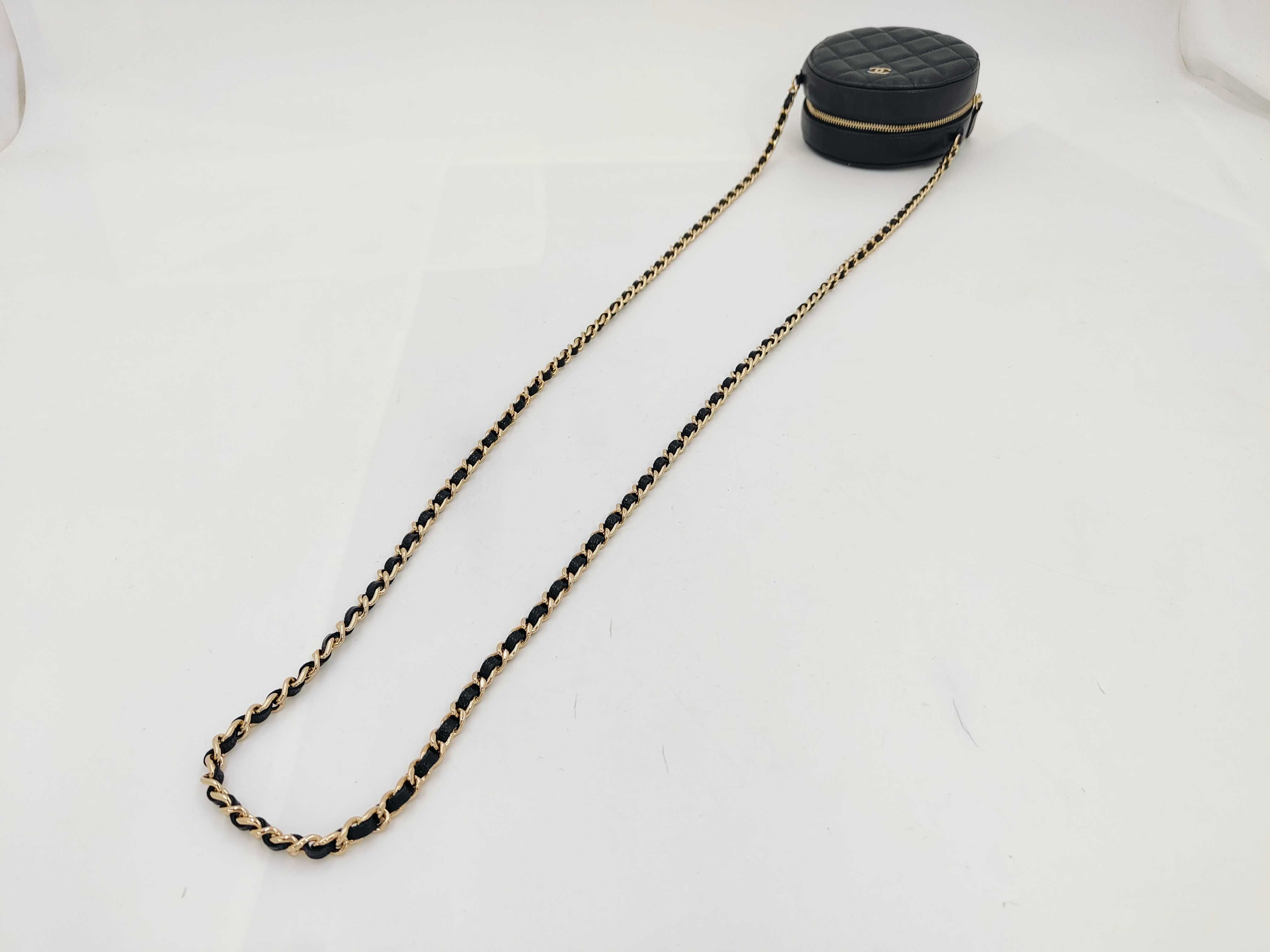 Coco Mark Caviar Skin Round Shoulder Bag — view 3