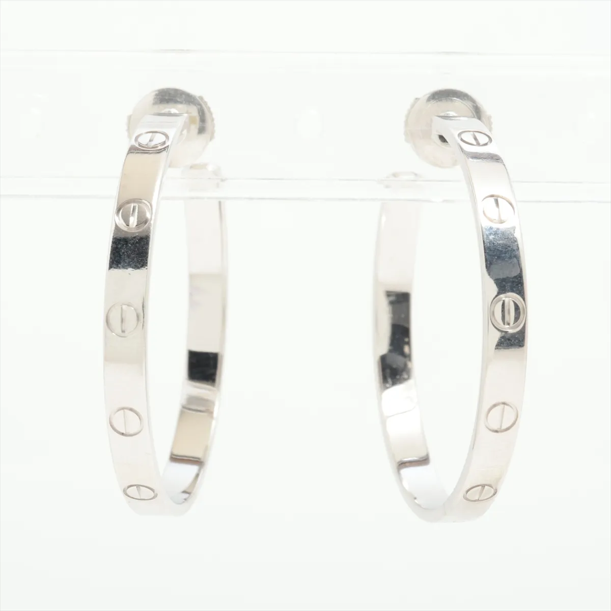 Love Earrings 750 (WG) 14.0g EX2339 Post Distortion — view 2