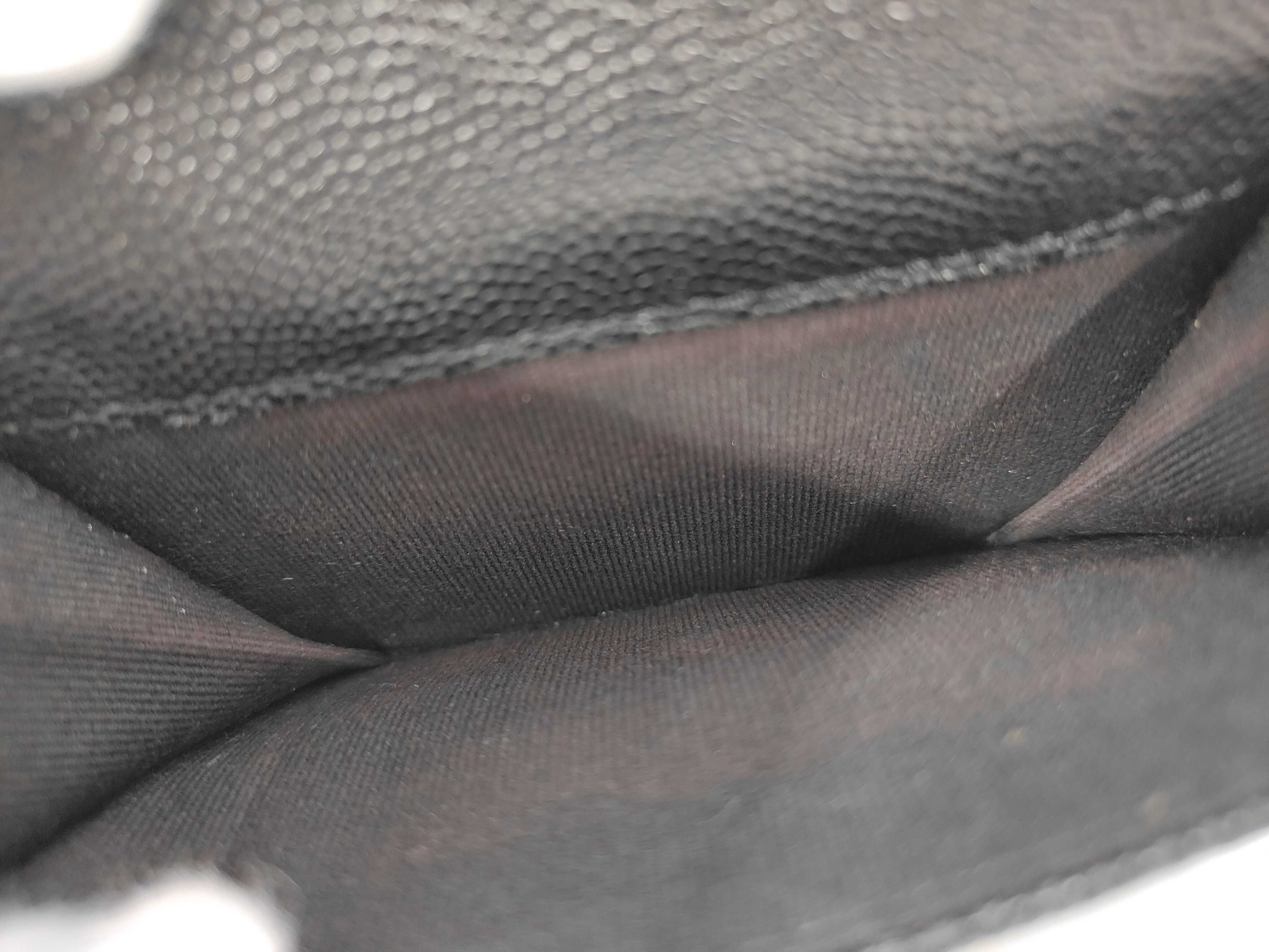 Matelassé Tri-fold Wallet, Caviar Leather, Black, Random Design, Complete with Accessories — view 5