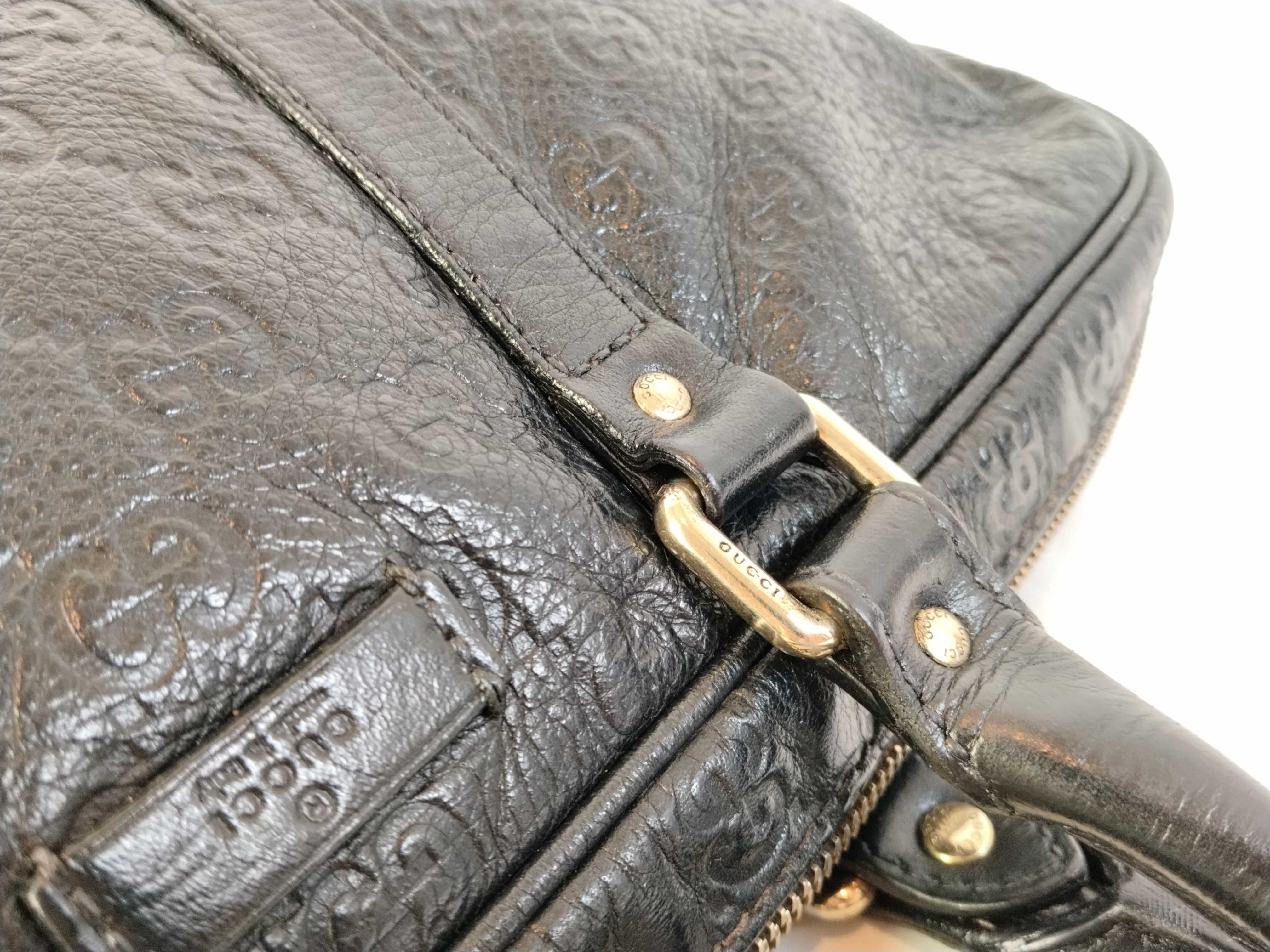 Guccissima 201480 Guccissima Business Bag Leather Black Business Bag — view 6