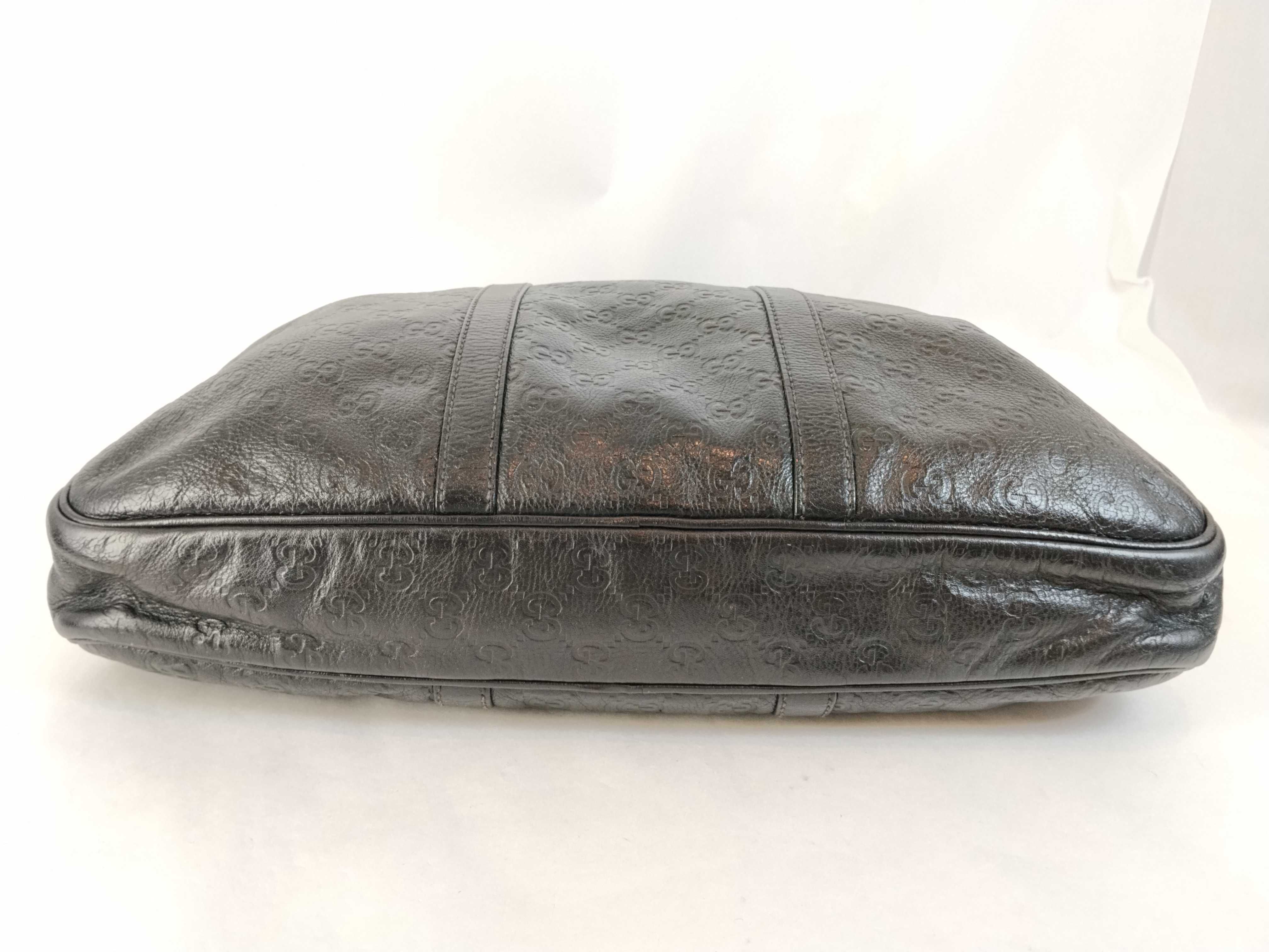 Guccissima 201480 Guccissima Business Bag Leather Black Business Bag — view 8