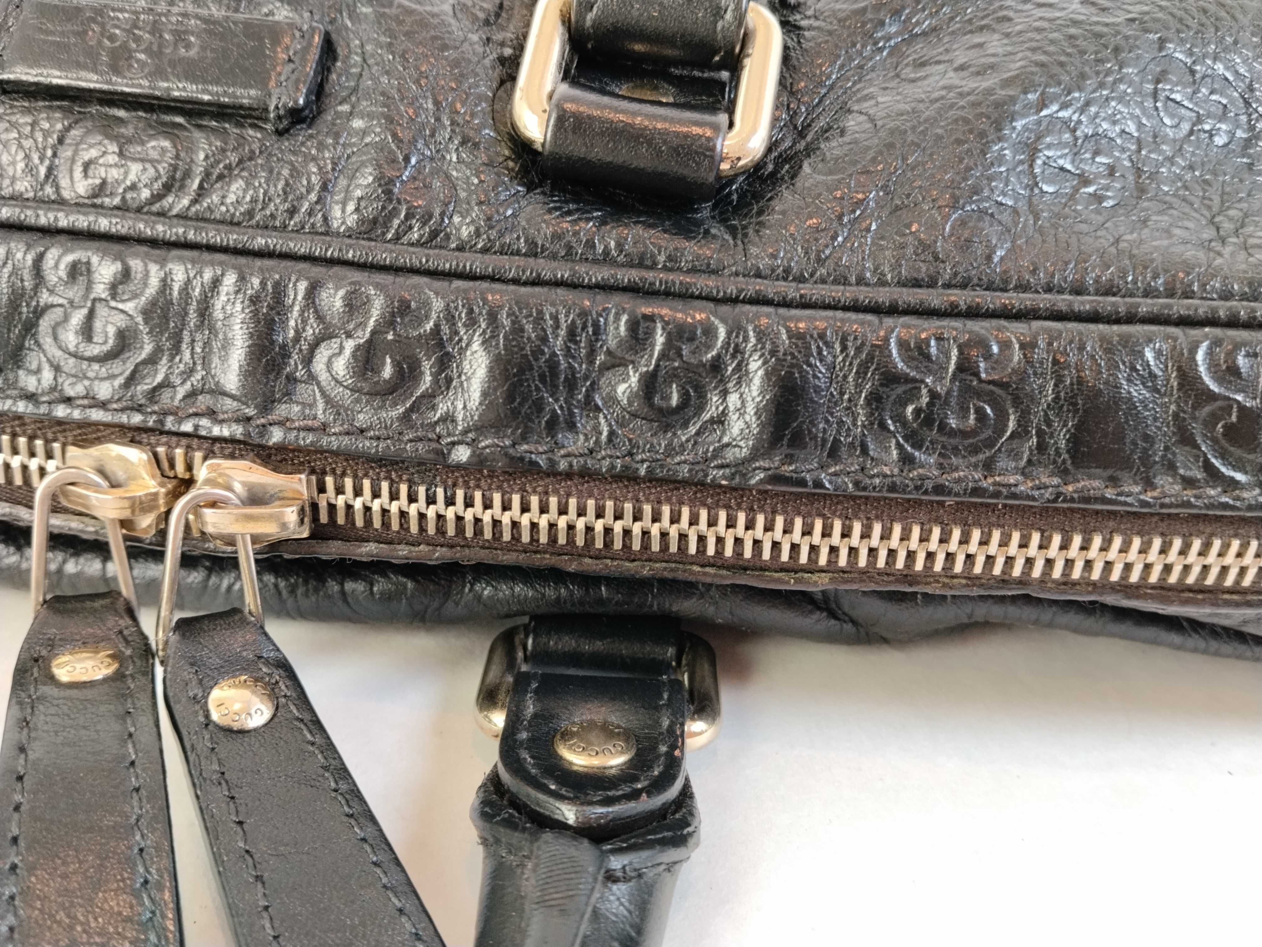 Guccissima 201480 Guccissima Business Bag Leather Black Business Bag — view 9