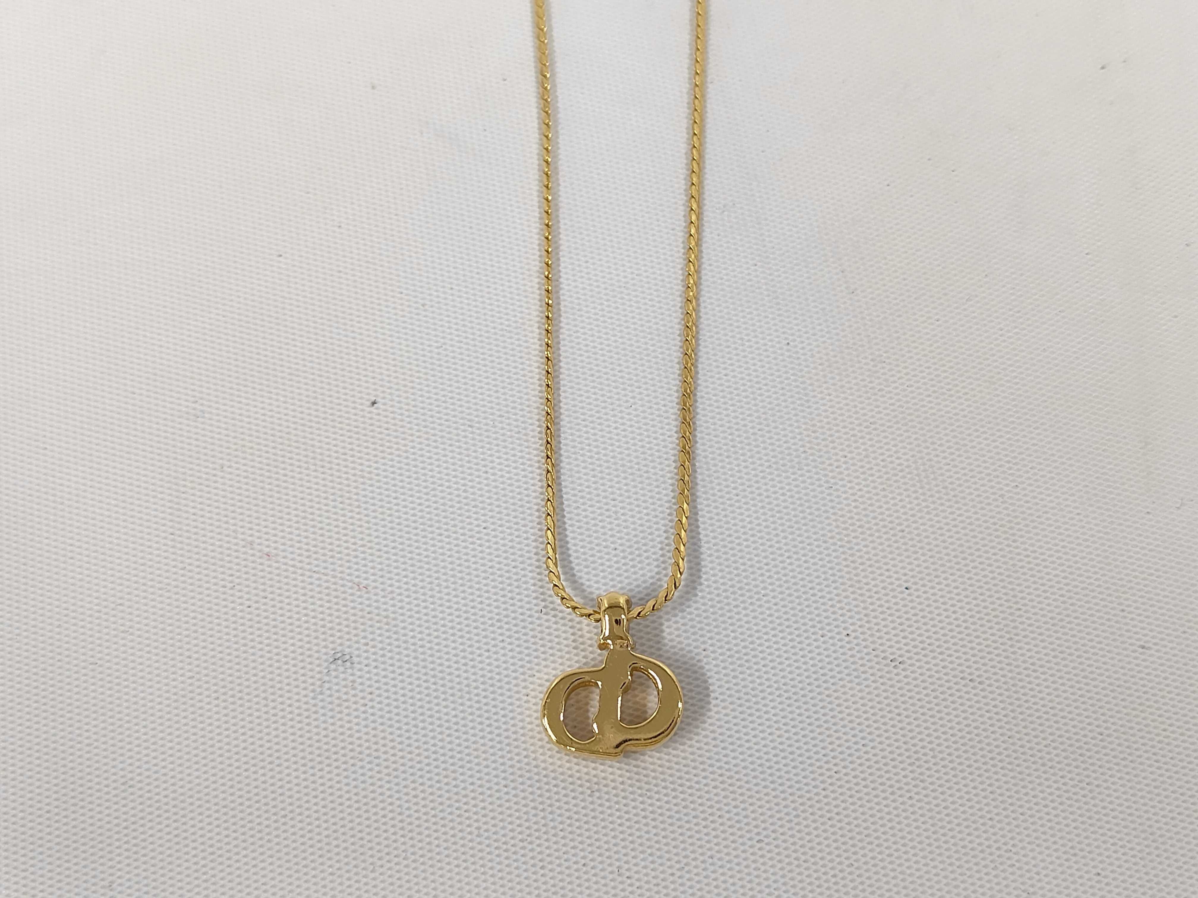 CD Logo Gold NC Necklace — view 2