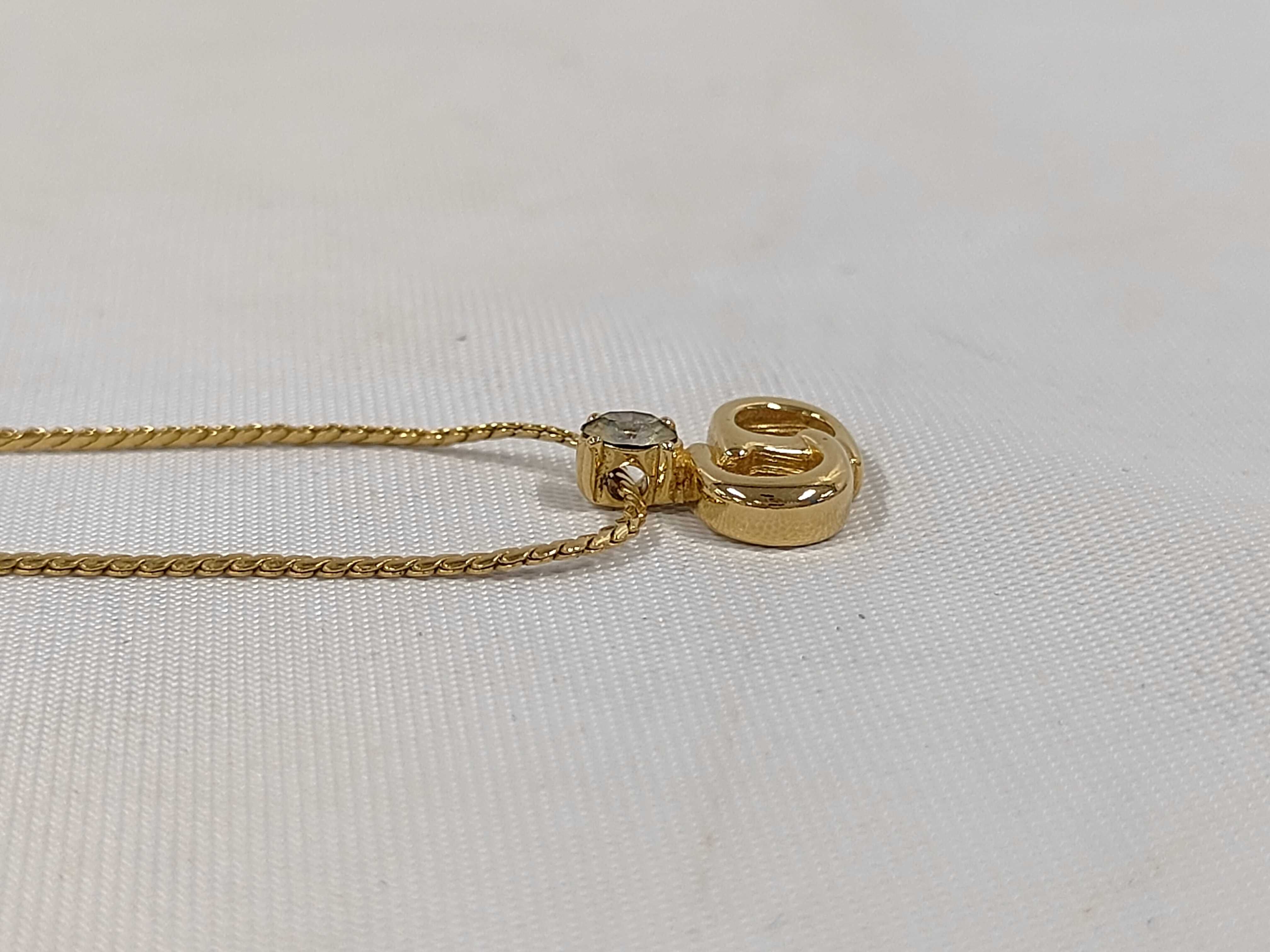 CD Logo Gold NC Necklace — view 3