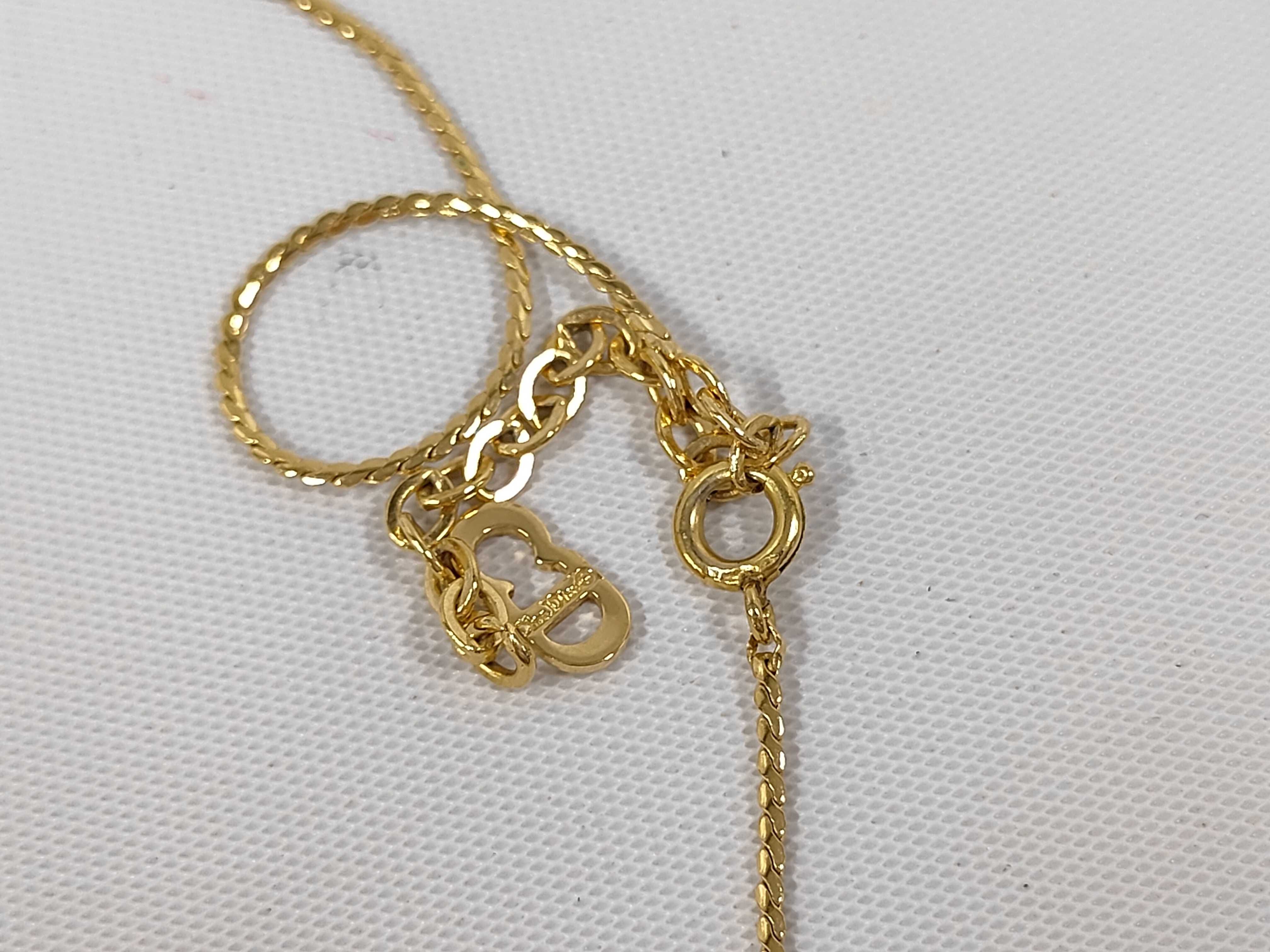 CD Logo Gold NC Necklace — view 4