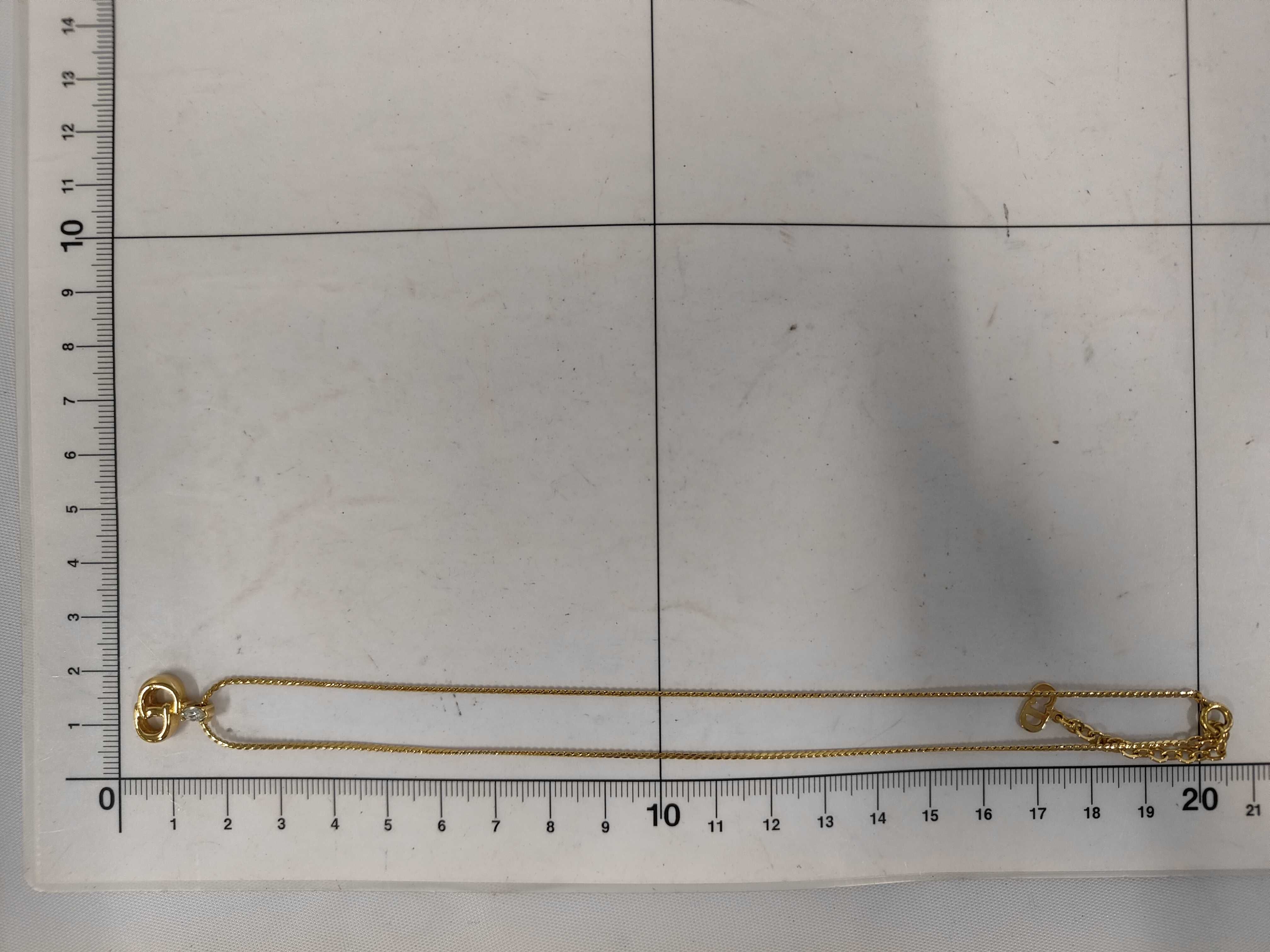 CD Logo Gold NC Necklace — view 5