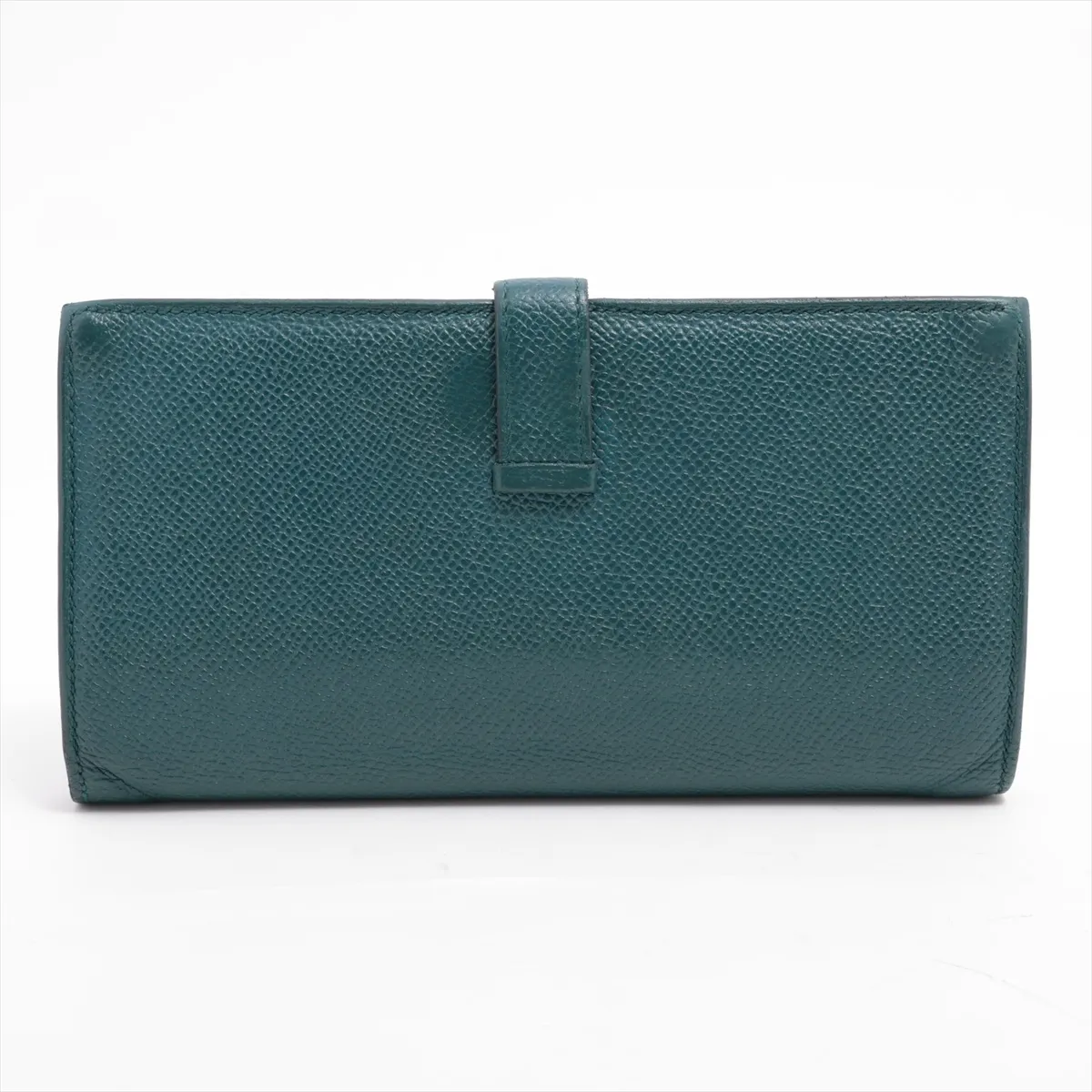 Bearn Soufflé Verso Veau Epsom Long Wallet, Deep Blue x Vert Bosphore, Gold Hardware, D: 2019 — view 2