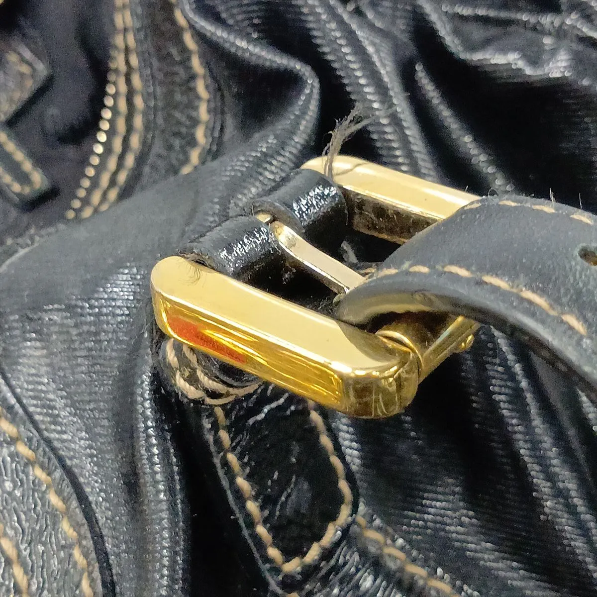 Interlocking G 170010 Patent Leather Handbag, Black — view 13