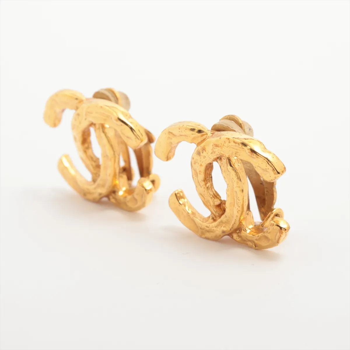 Coco Mark 93P Earrings (Pair) GP Gold. Shows signs of wear: — view 3