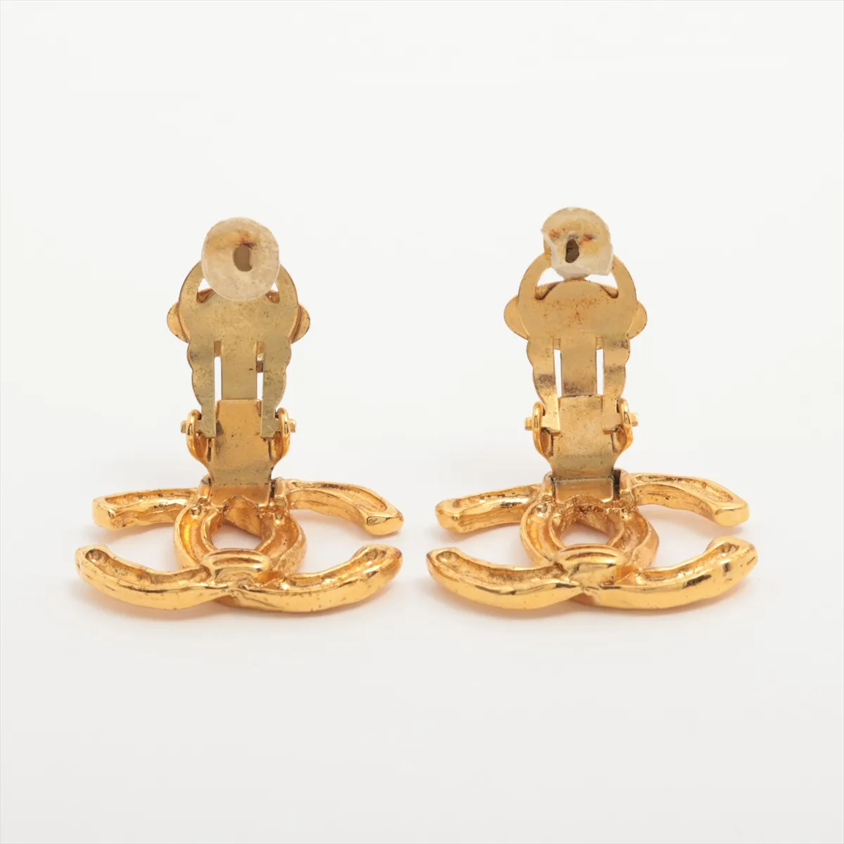 Coco Mark 93P Earrings (Pair) GP Gold. Shows signs of wear: — view 4