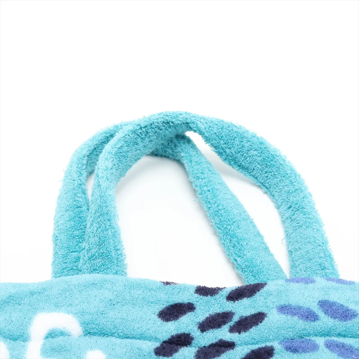 Terry Eponine Pile Tote Bag, Blue — view 6