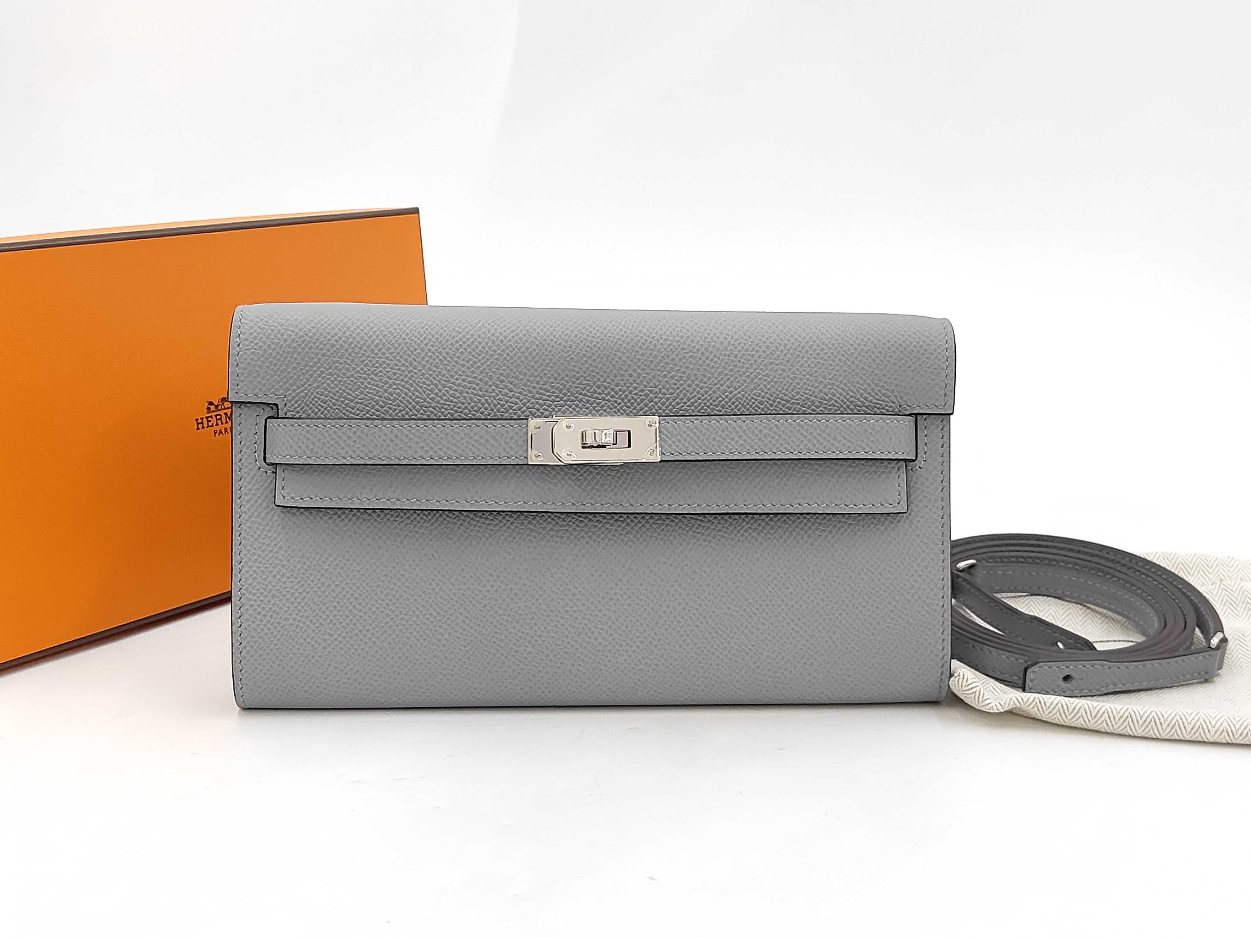 Kelly To Go Gris Pantin Gold Hardware G Stamp Waist Bag