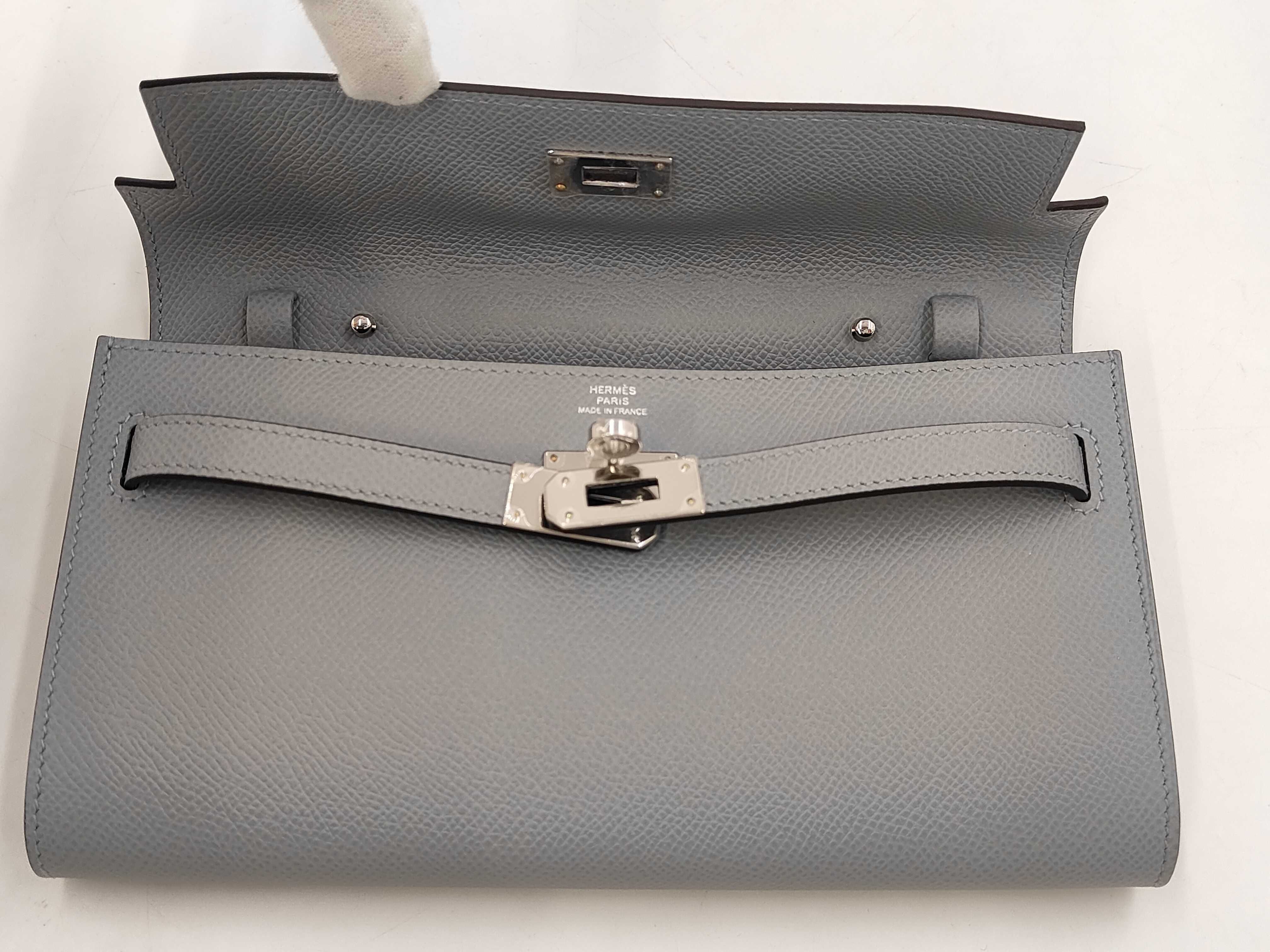 Kelly To Go Gris Pantin Gold Hardware G Stamp Waist Bag — view 7