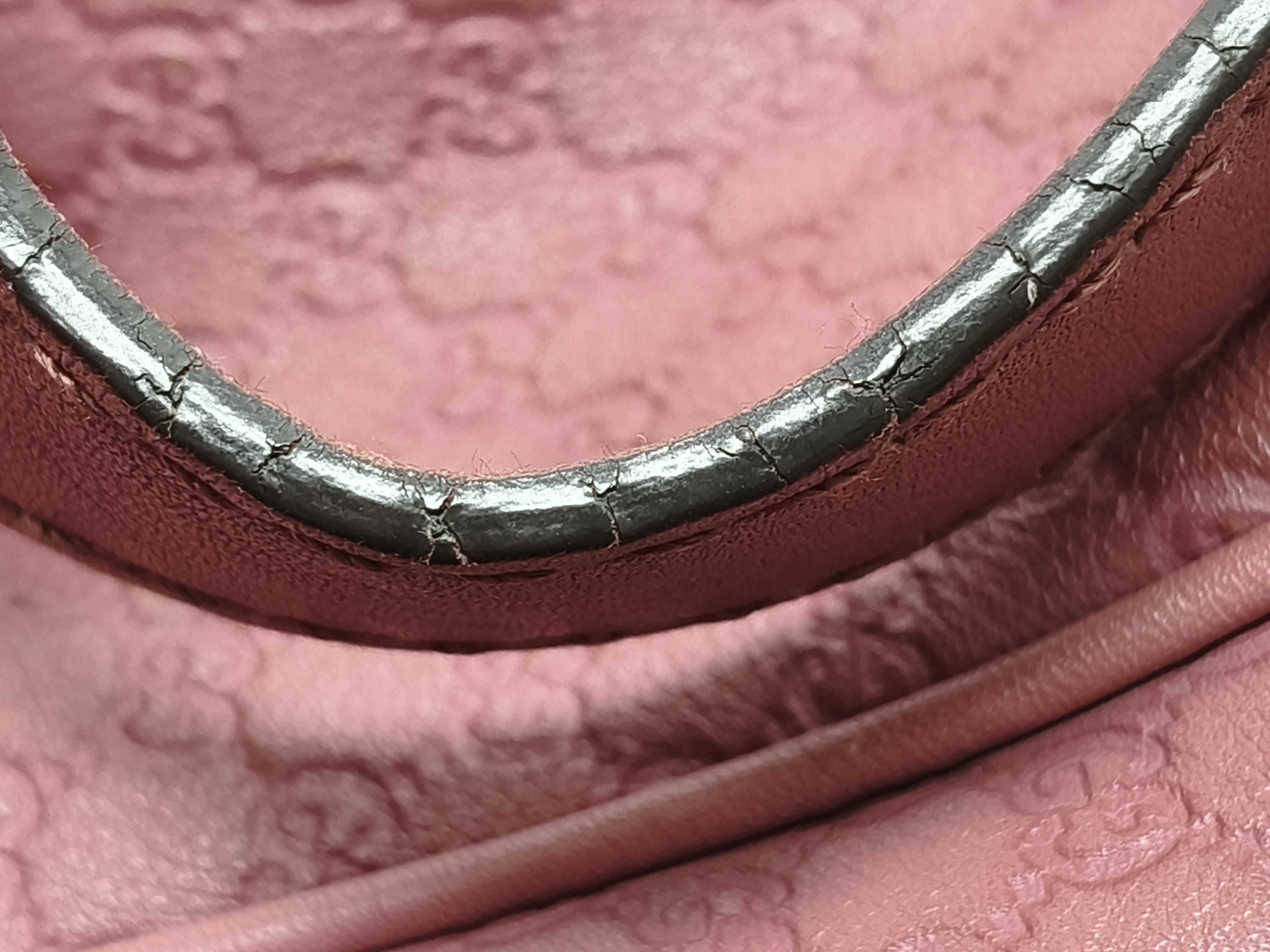 Guccissima DU-GG Canvas Leather Shoulder Bag 296834 Pink Shoulder Bag — view 15