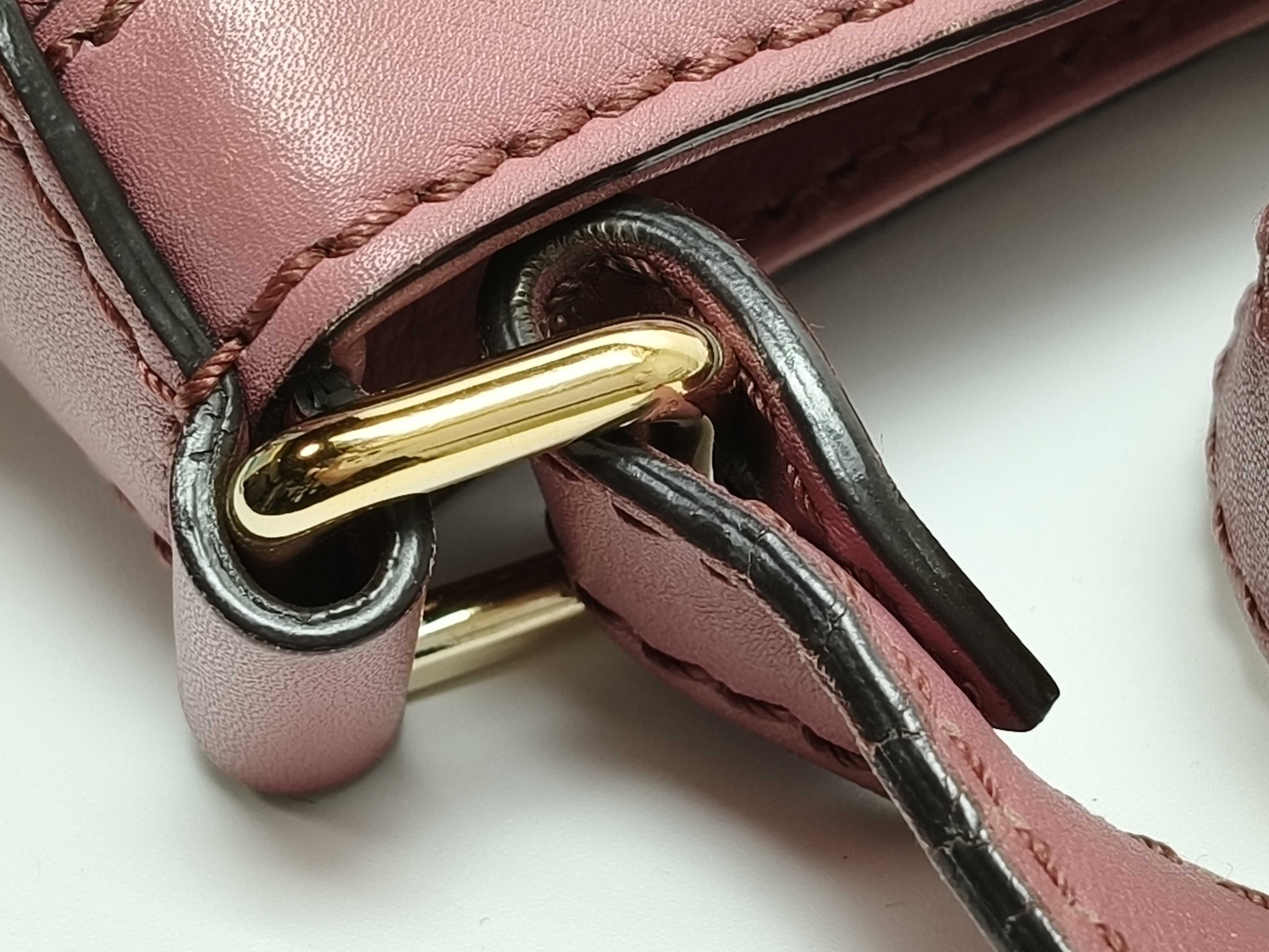 Guccissima DU-GG Canvas Leather Shoulder Bag 296834 Pink Shoulder Bag — view 5
