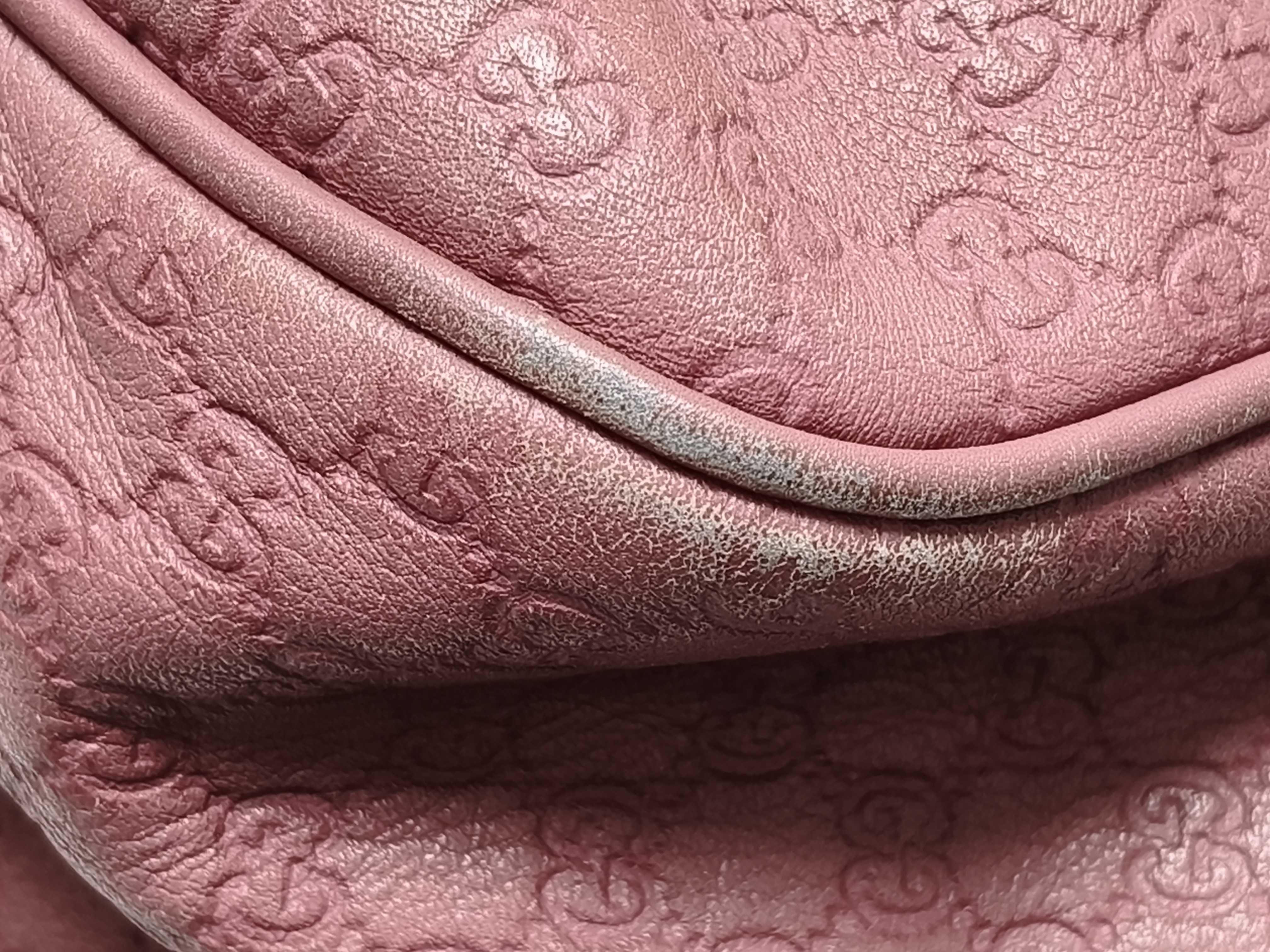 Guccissima DU-GG Canvas Leather Shoulder Bag 296834 Pink Shoulder Bag — view 7