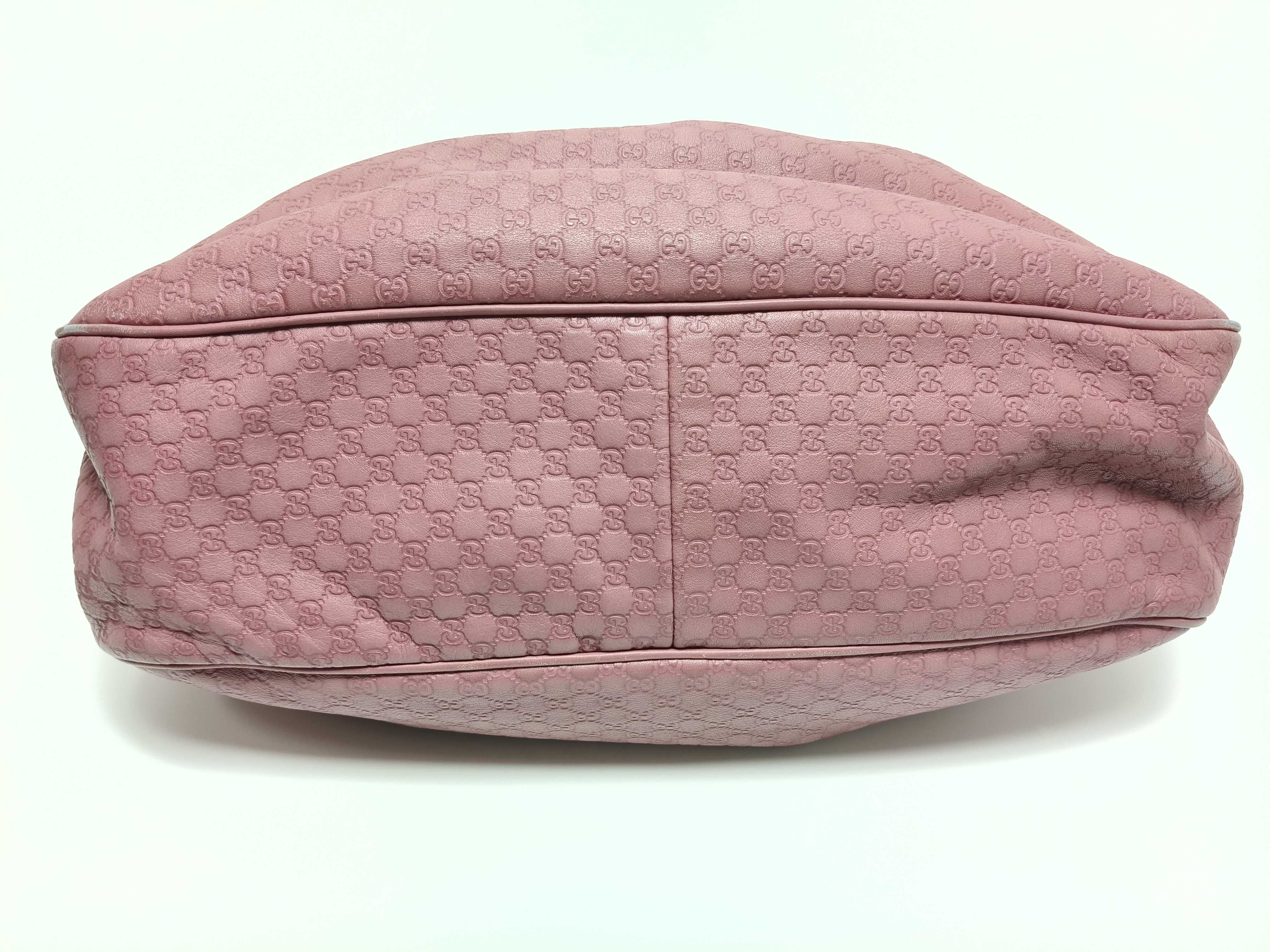 Guccissima DU-GG Canvas Leather Shoulder Bag 296834 Pink Shoulder Bag — view 8