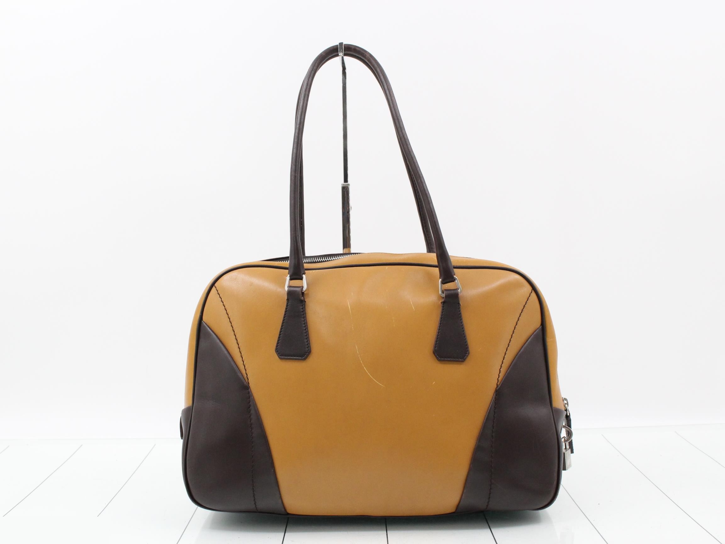 leather bowling bag handbag — view 2