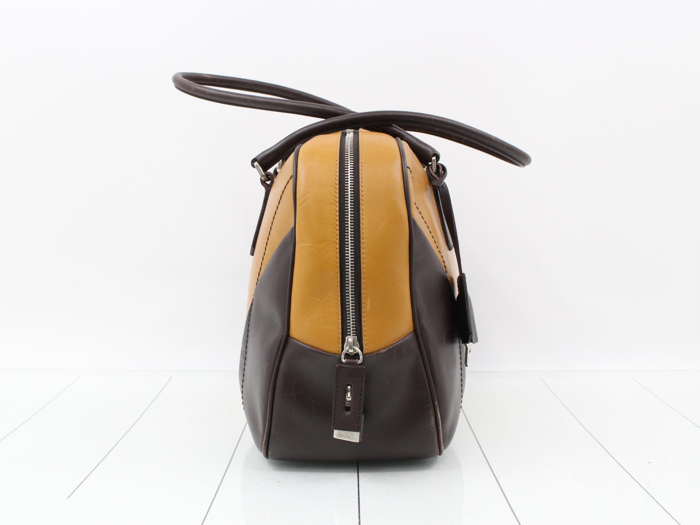 leather bowling bag handbag — view 4