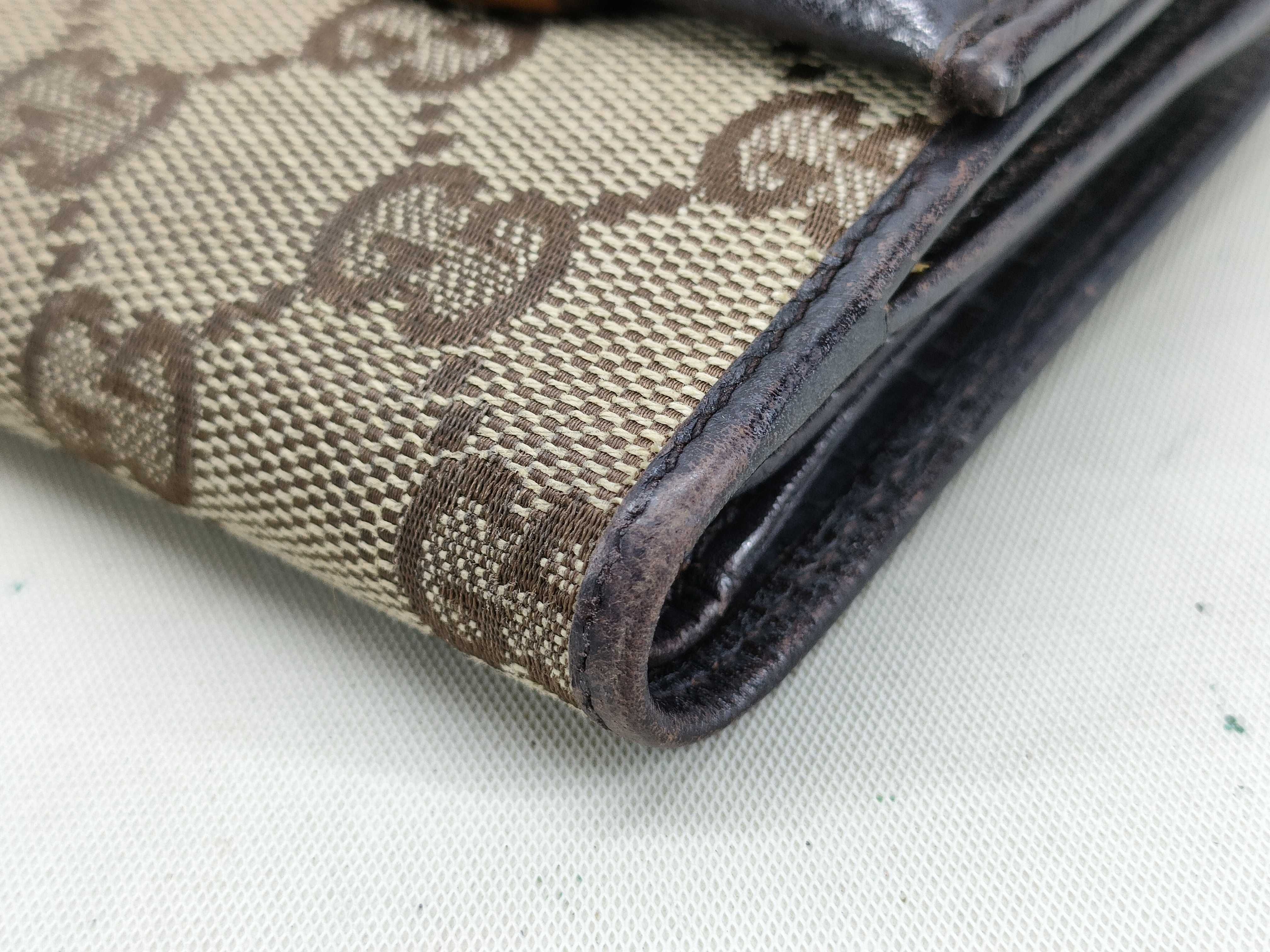 GG Canvas Bamboo Wallet — view 3