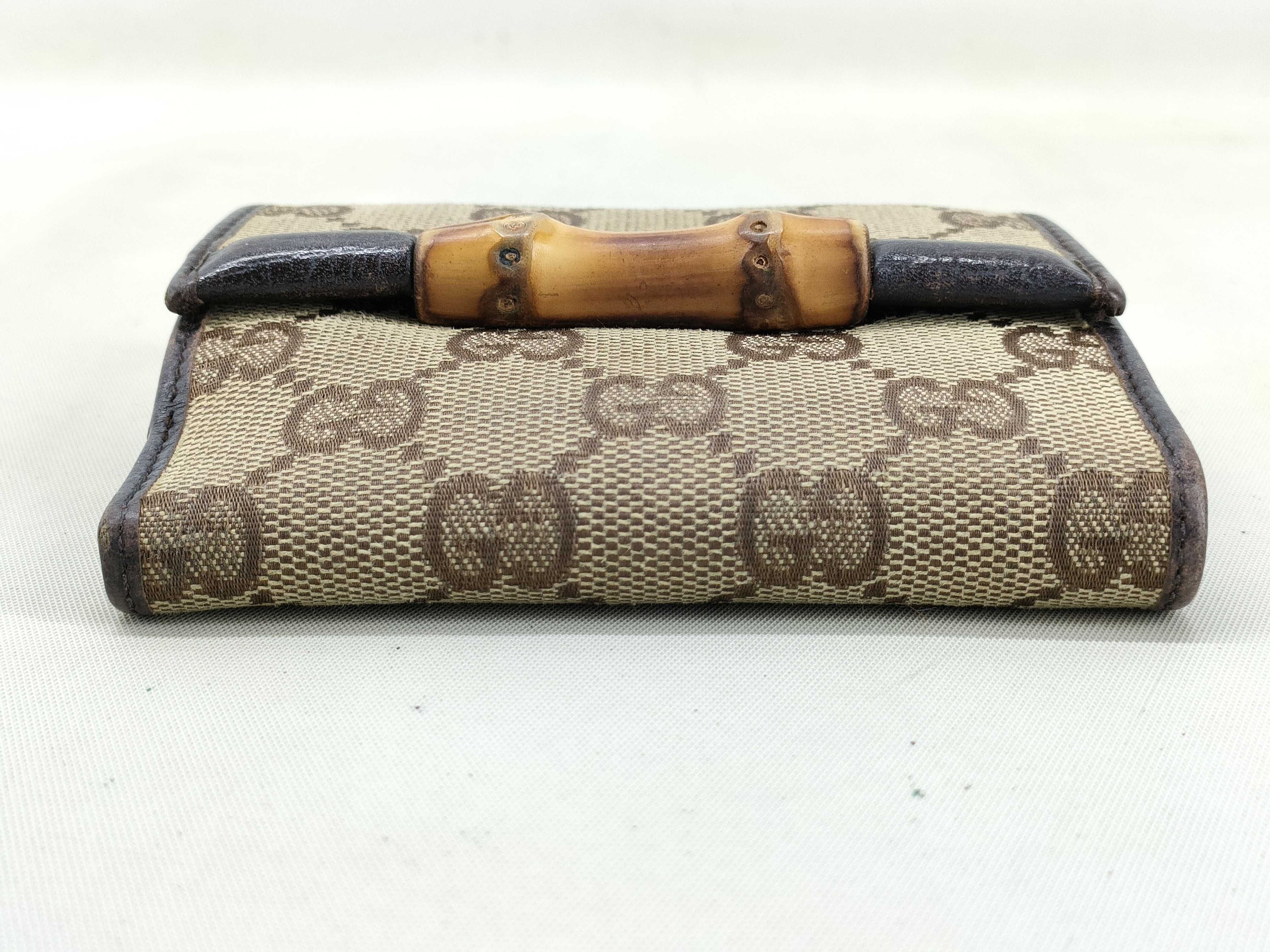 GG Canvas Bamboo Wallet — view 4