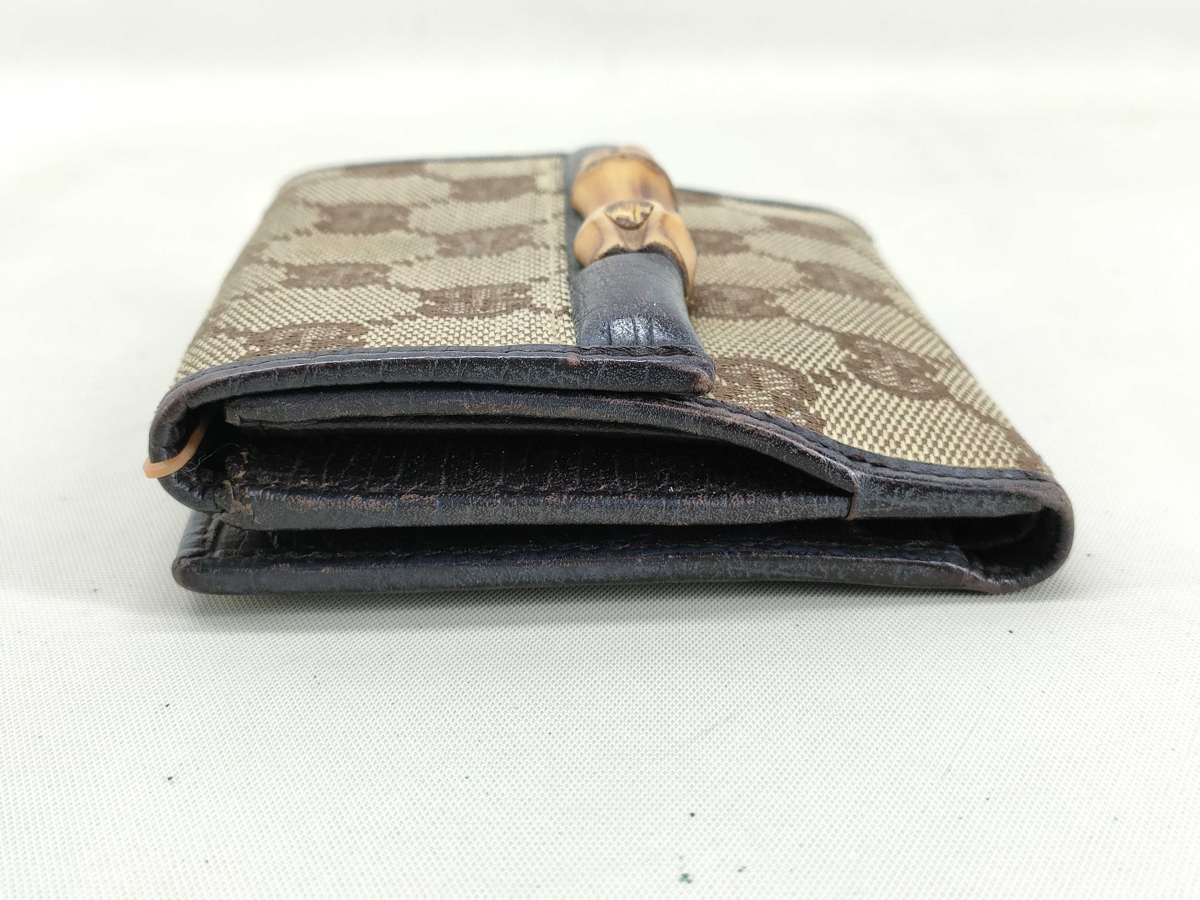 GG Canvas Bamboo Wallet — view 5