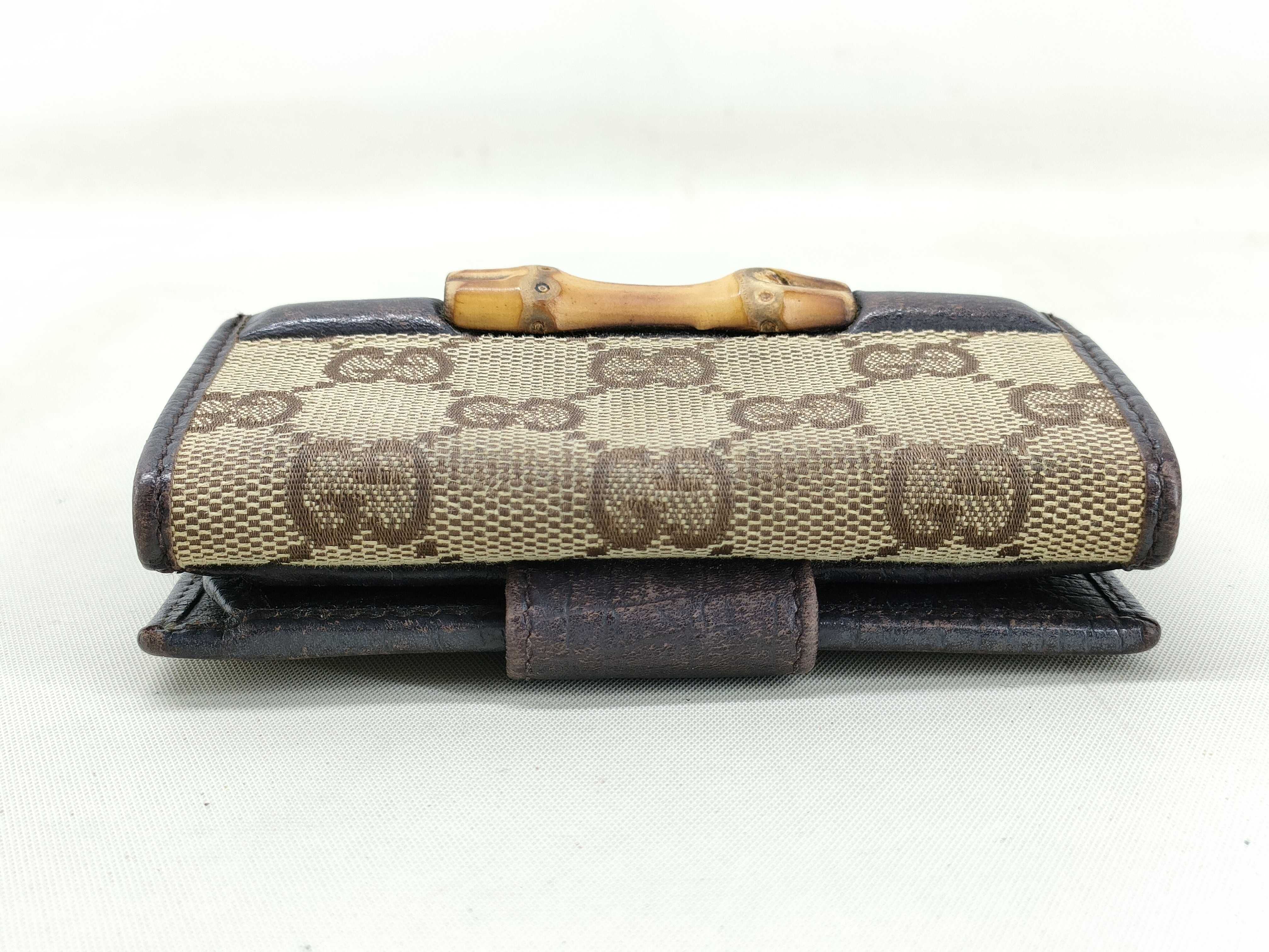 GG Canvas Bamboo Wallet — view 6