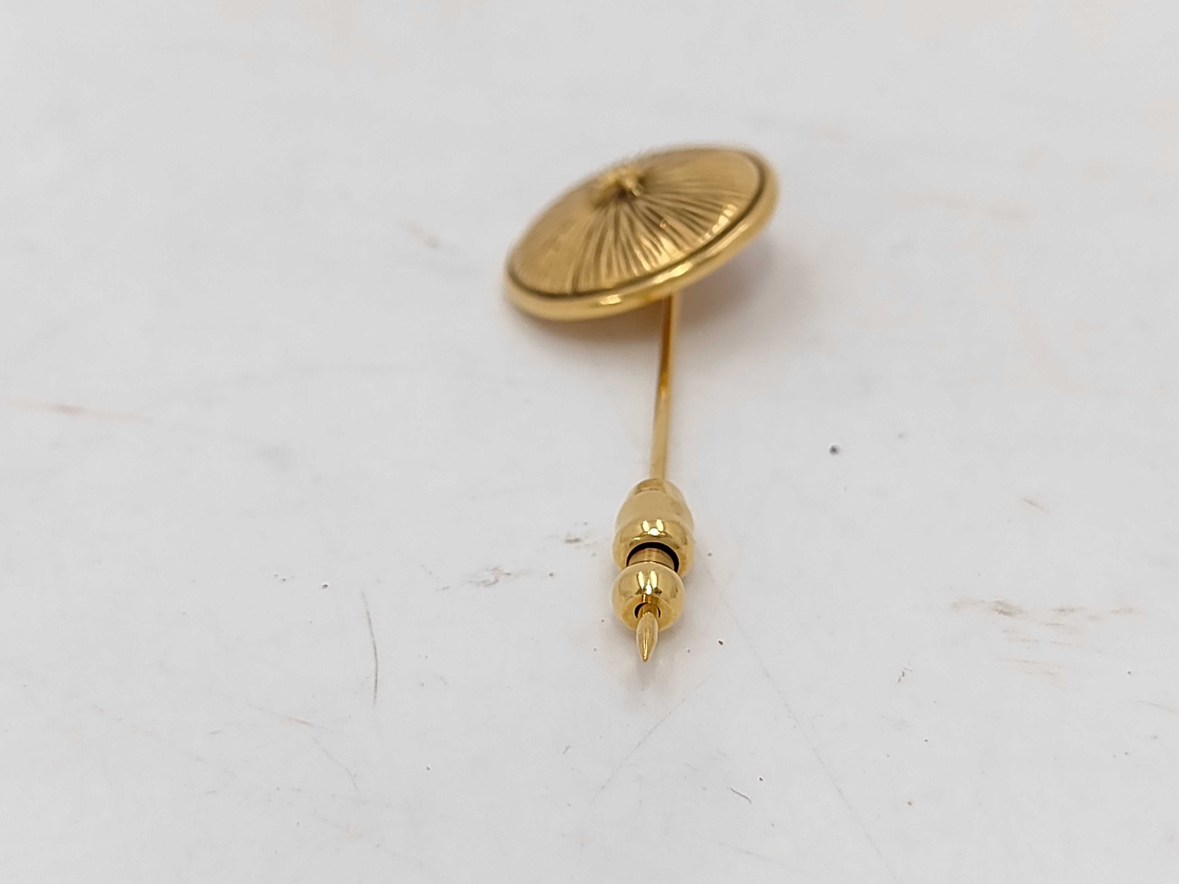 Vintage Sunburst Pin Brooch, Gold, Other Accessories — view 4