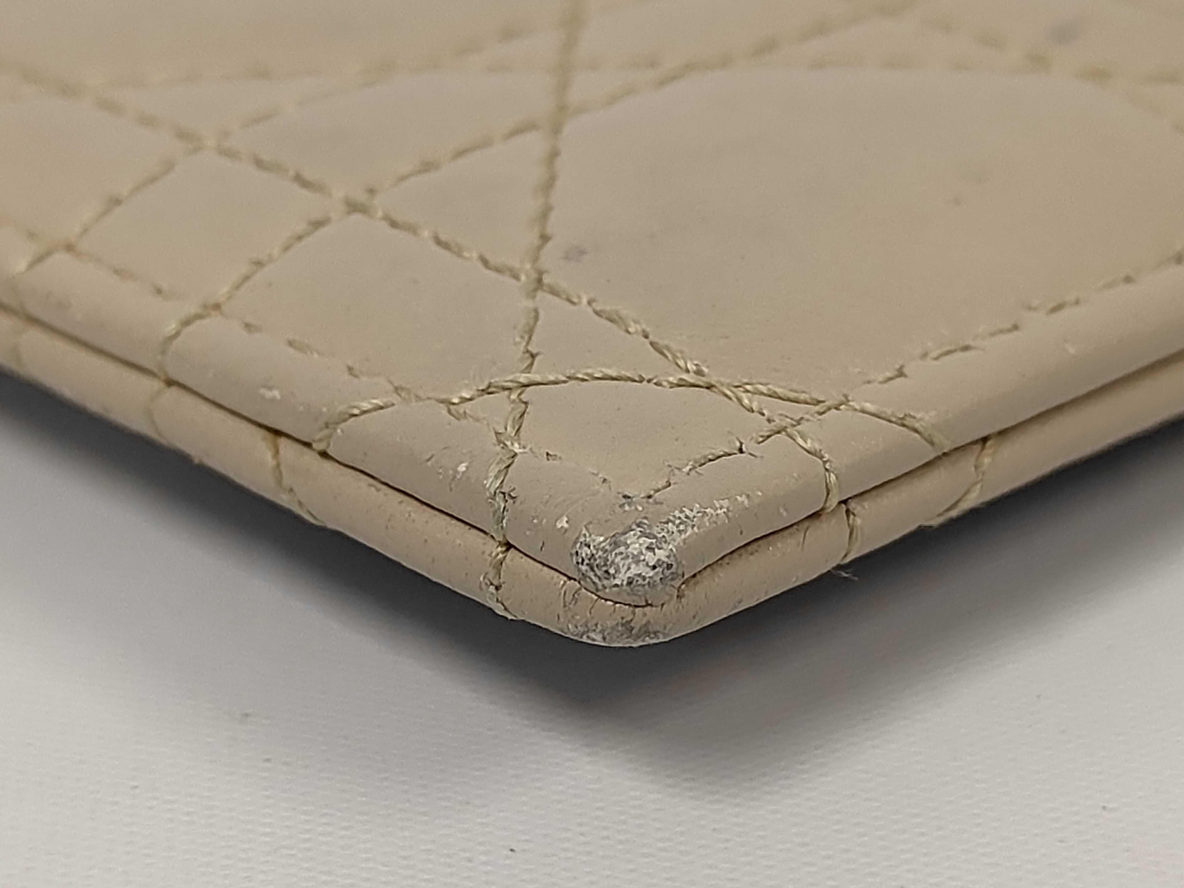 Christian Jolie Pearl Cannage Current Model Card Case Pass Case Leather Card Case — view 3