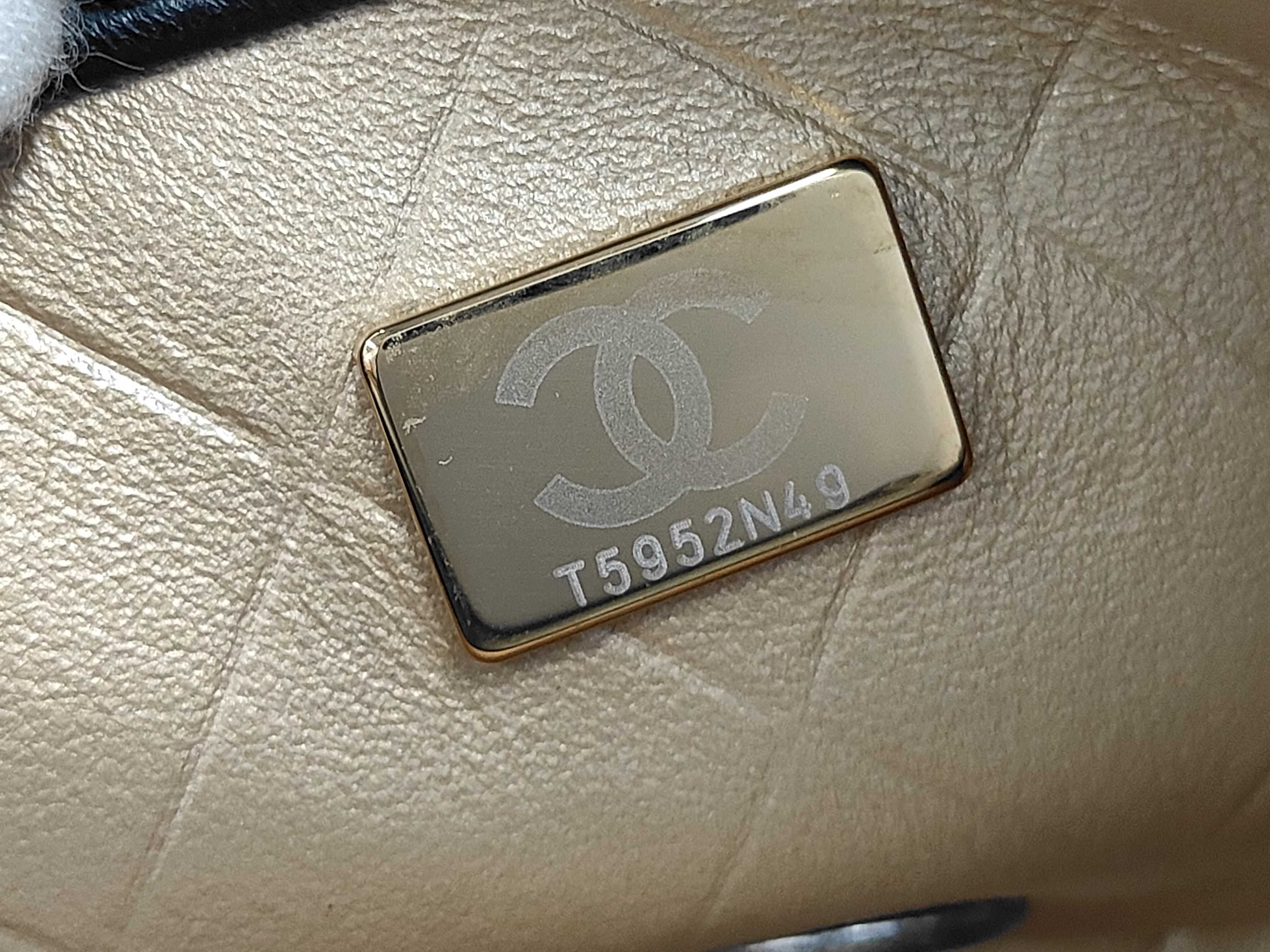 Matelassé Mini Chain Shoulder Bag, Black Lambskin, Paris Motif Charm, Gold Hardware. — view 13