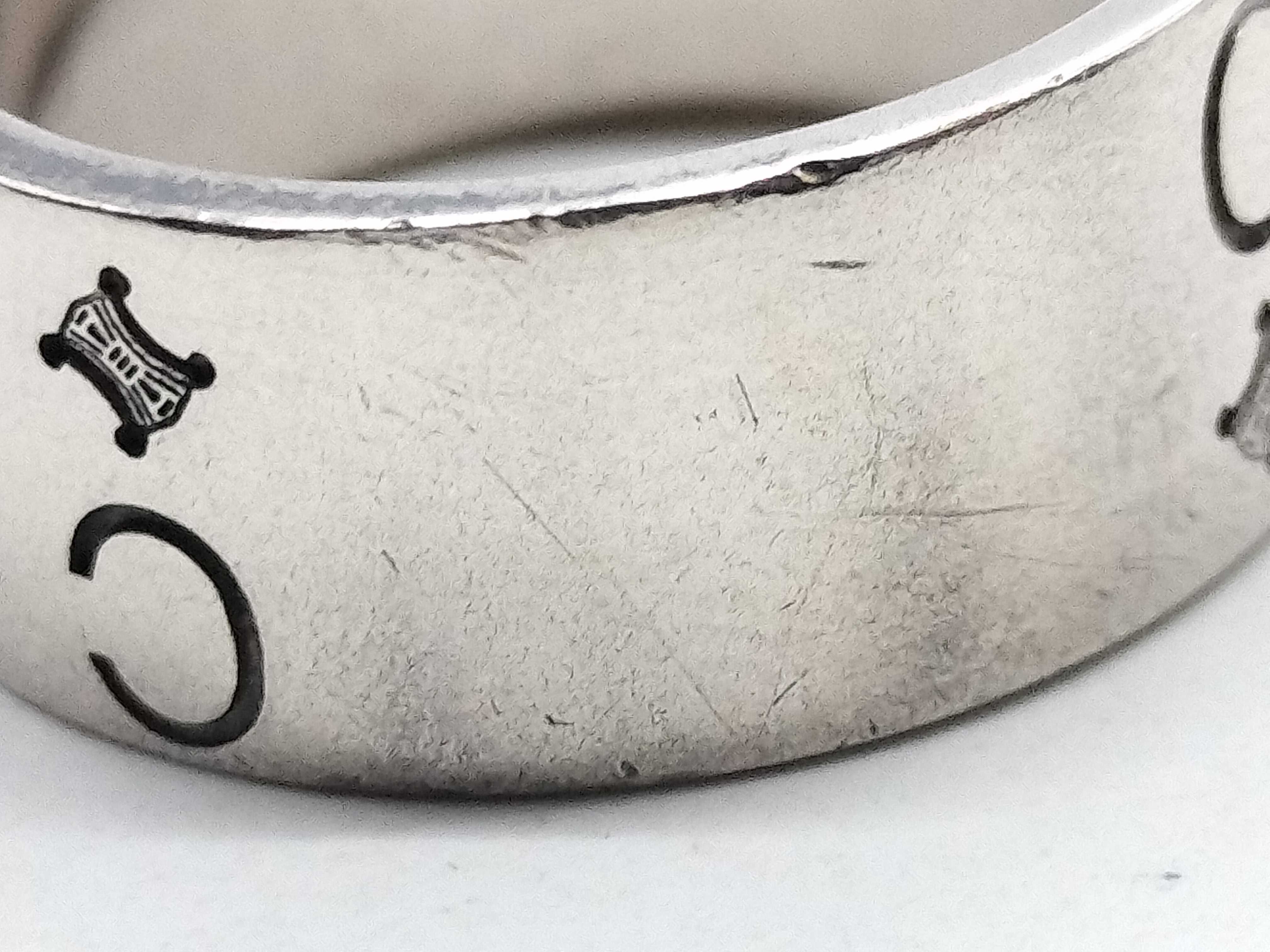 C Macadam Wide Ring, PSV Stamped, SV925 Ring — view 8