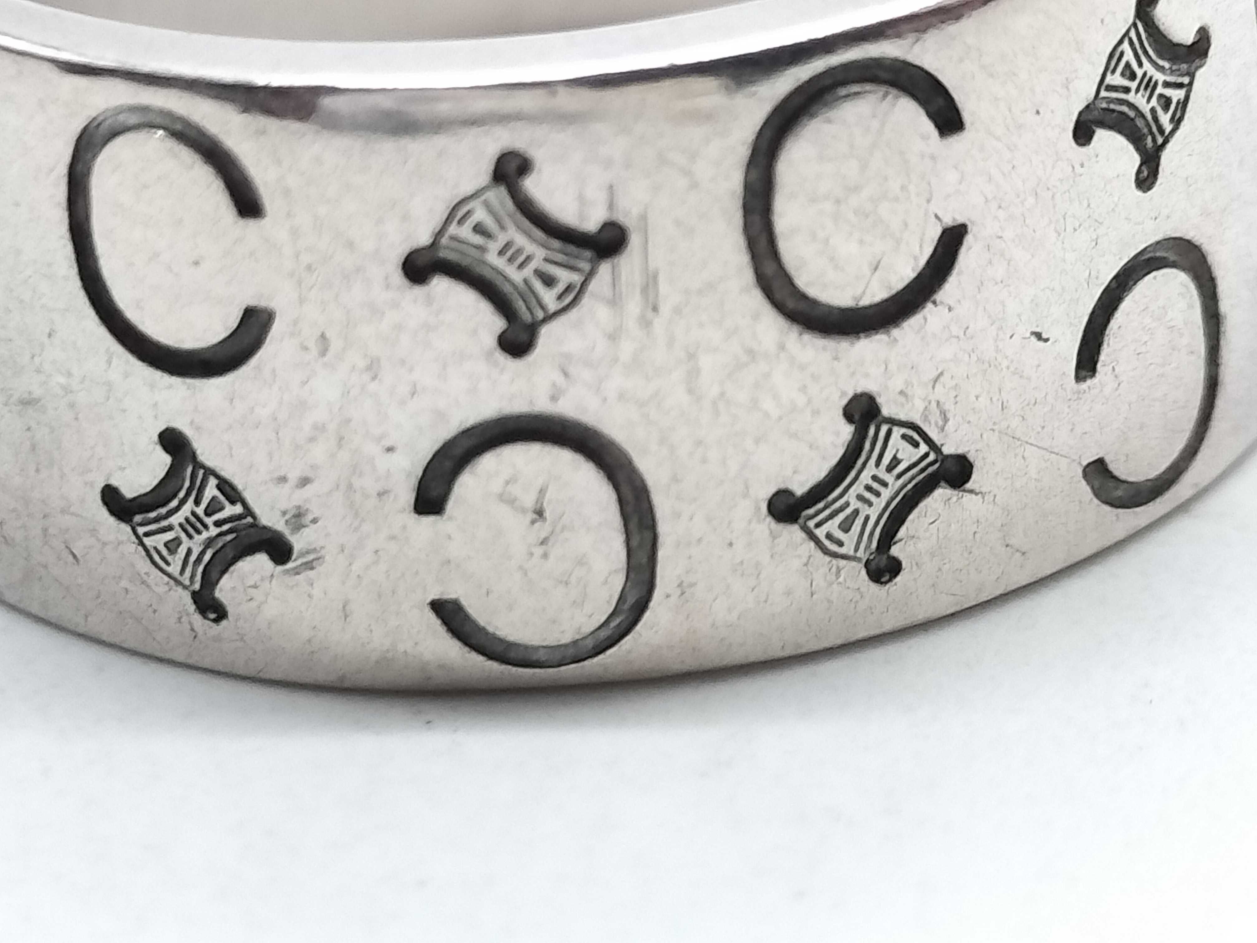 C Macadam Wide Ring, PSV Stamped, SV925 Ring — view 10