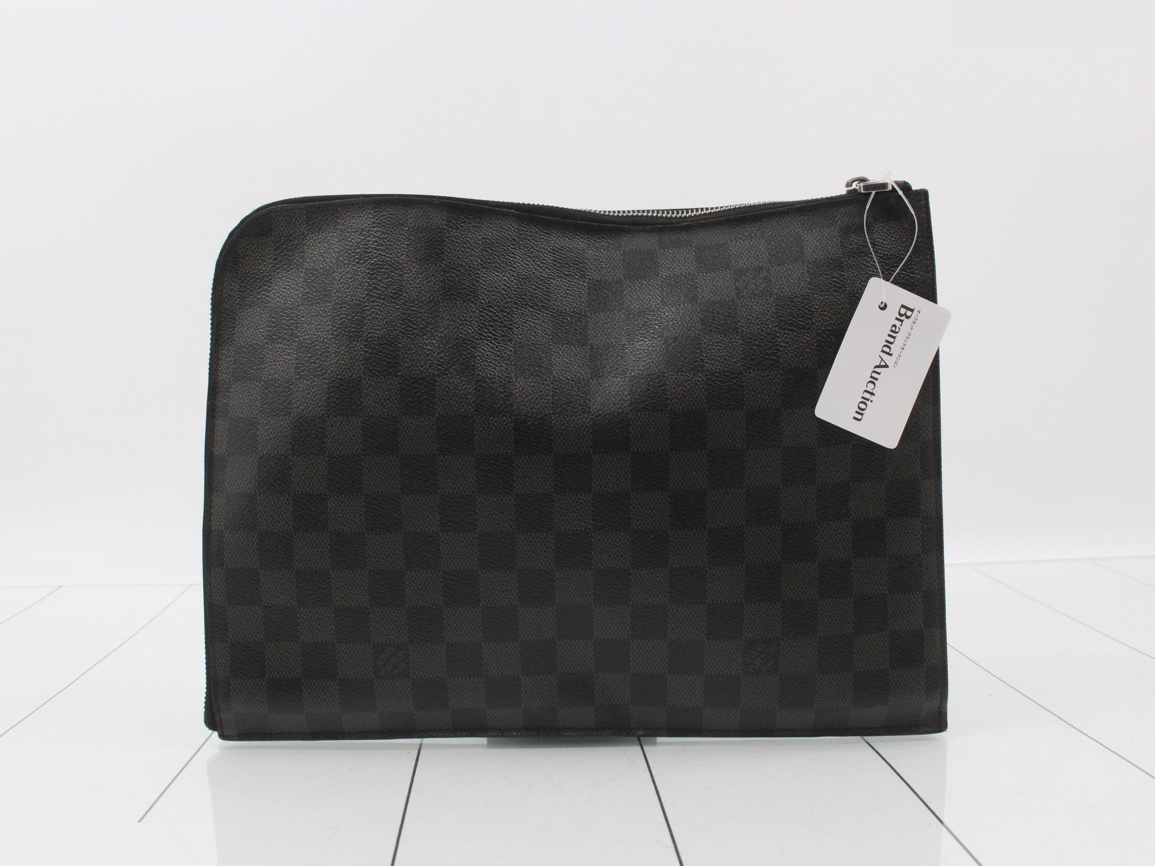 Damier Graphite Pochette Jour GM Clutch Bag — view 2
