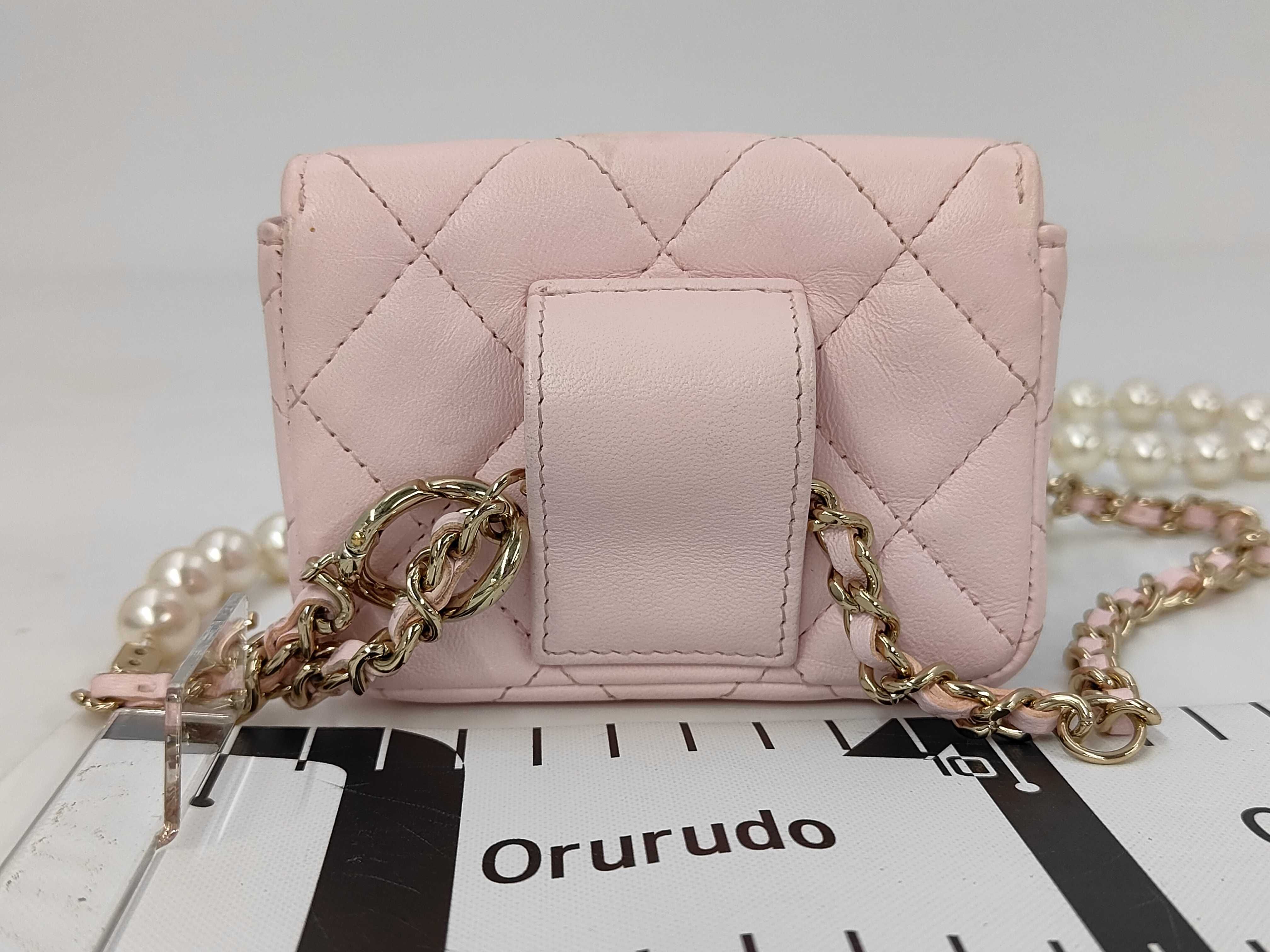 Pearl Matelassé Chain Shoulder Bag — view 2