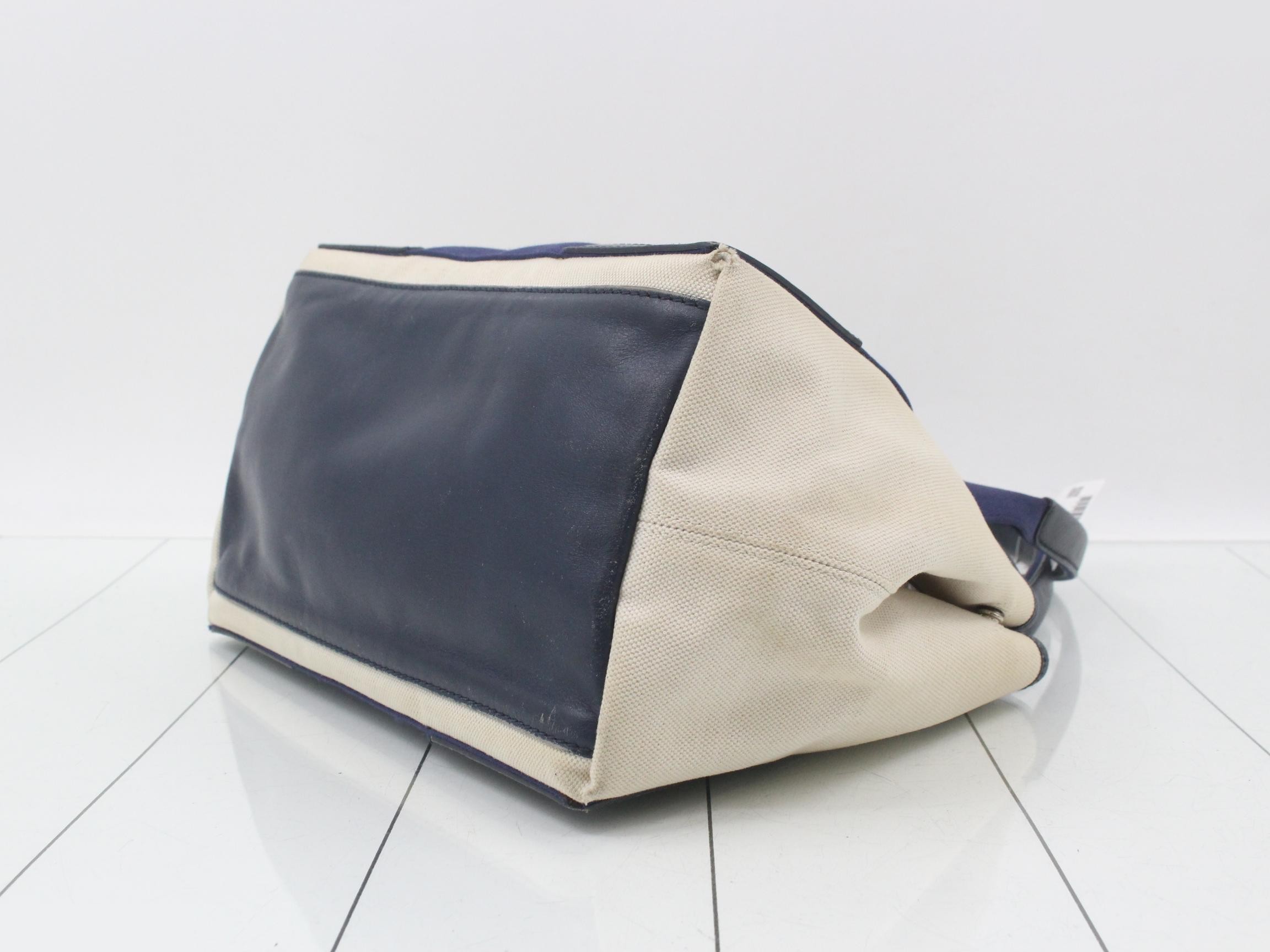 Navy Cabas with pouch — view 6