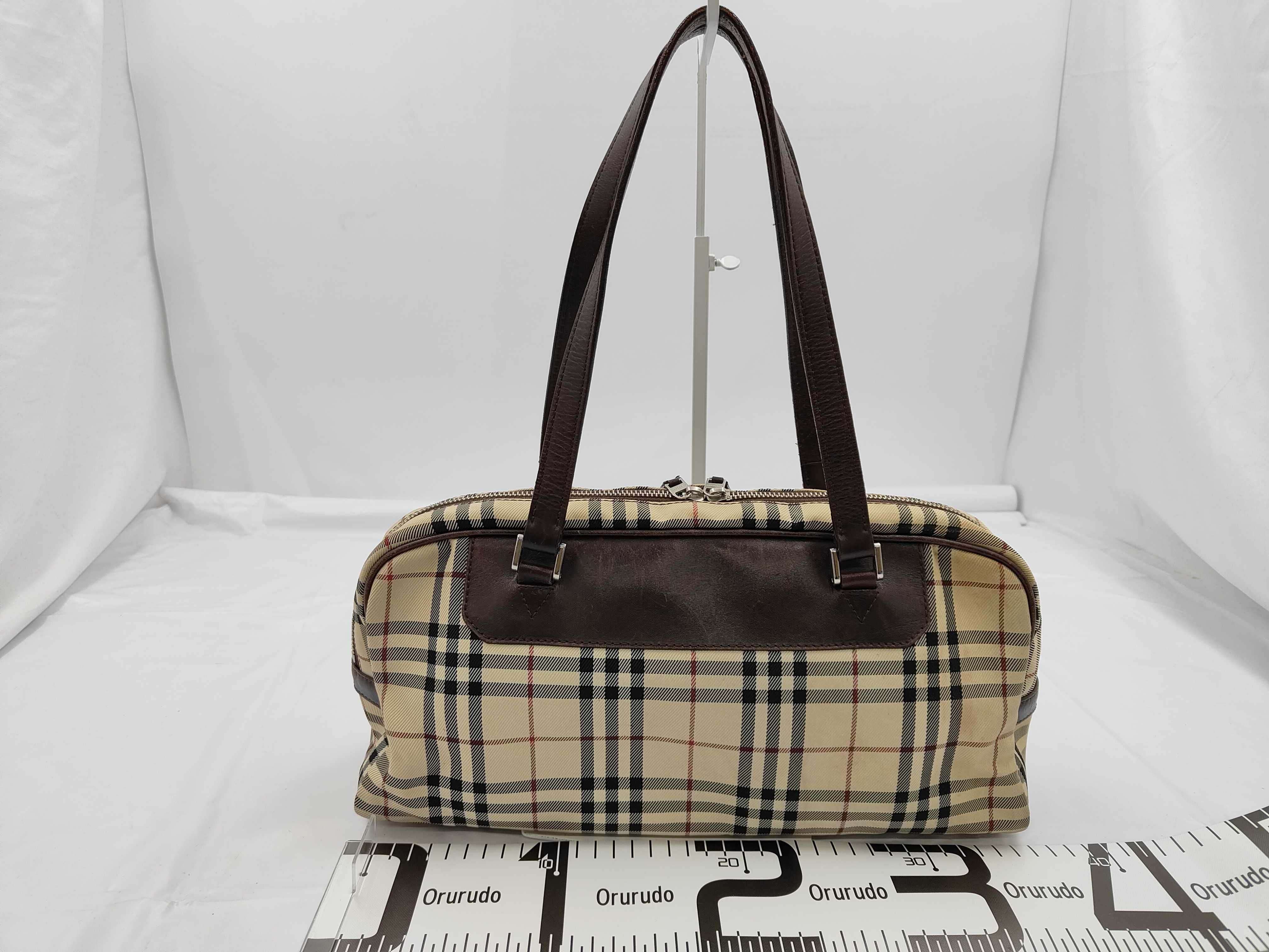 Nova Check Canvas Beige Handbag — view 2